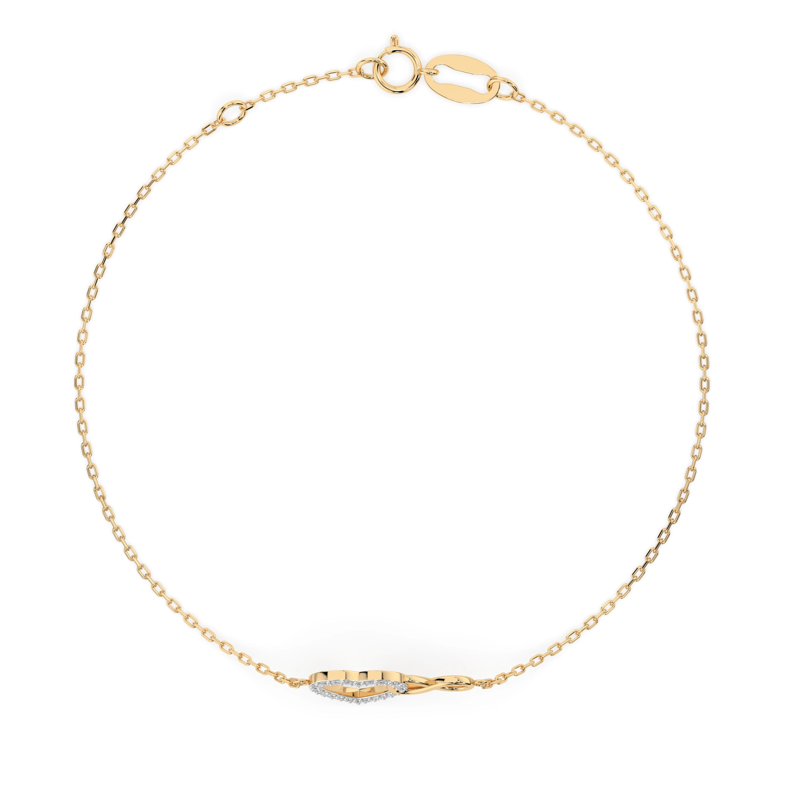 Bracelet Magnificence Raffinée Minimalisme ronde 0,11 ct — vue 5