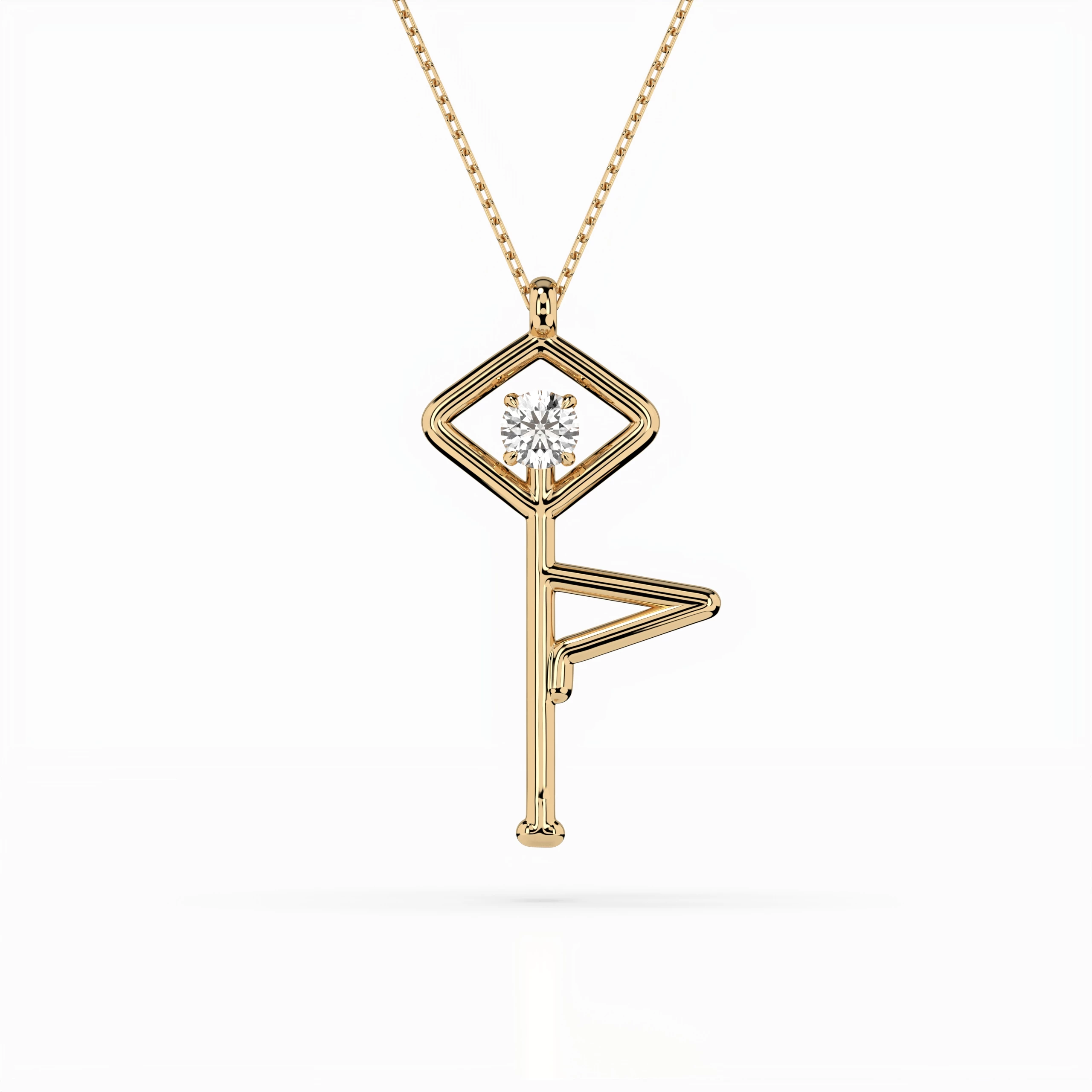 Collier Prodige Parisien Minimalisme ronde 0,1 ct — vue 4