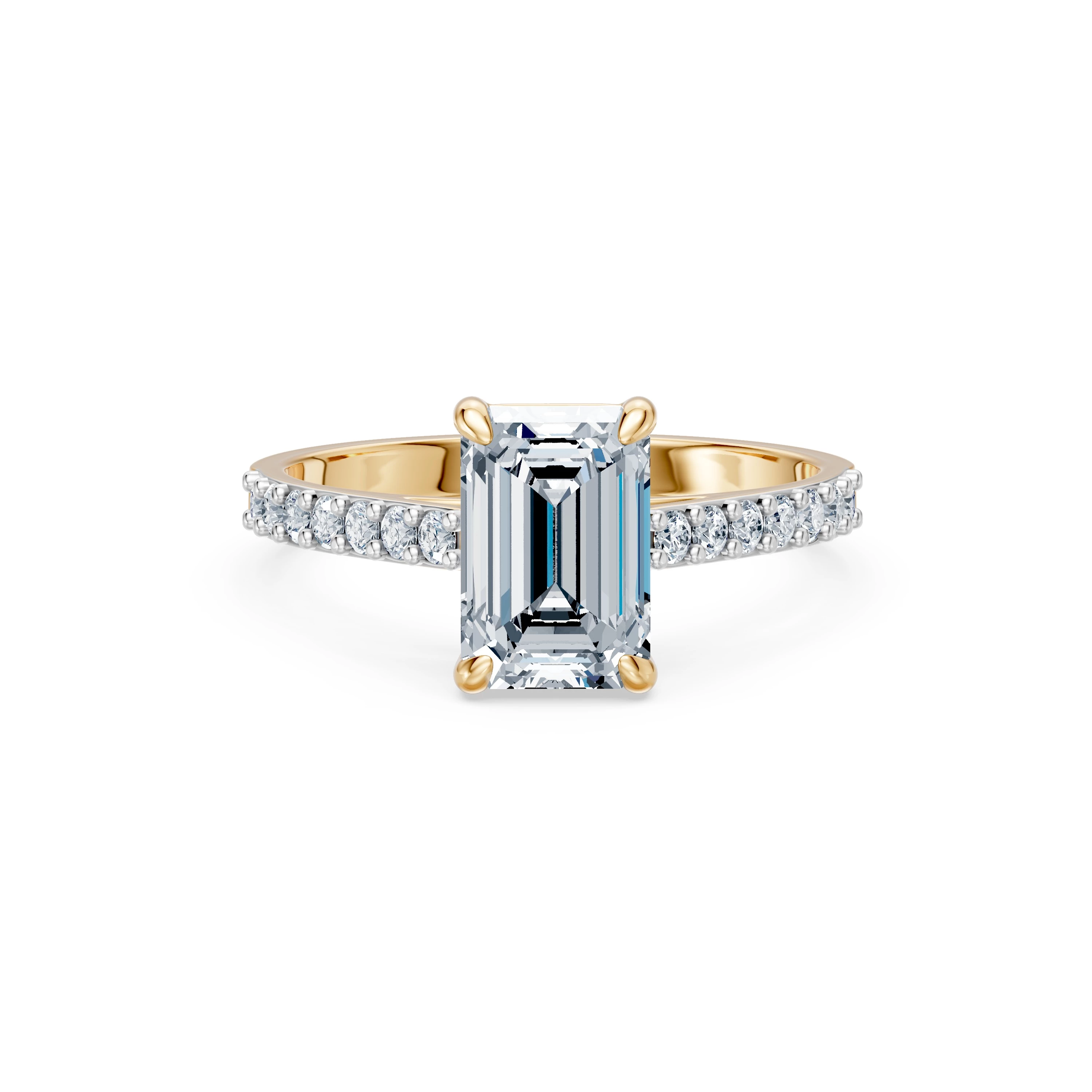 Bague Éclat Sincère Solitaire Éternité émeraude 2 ct · 2,0 mm — vue 6