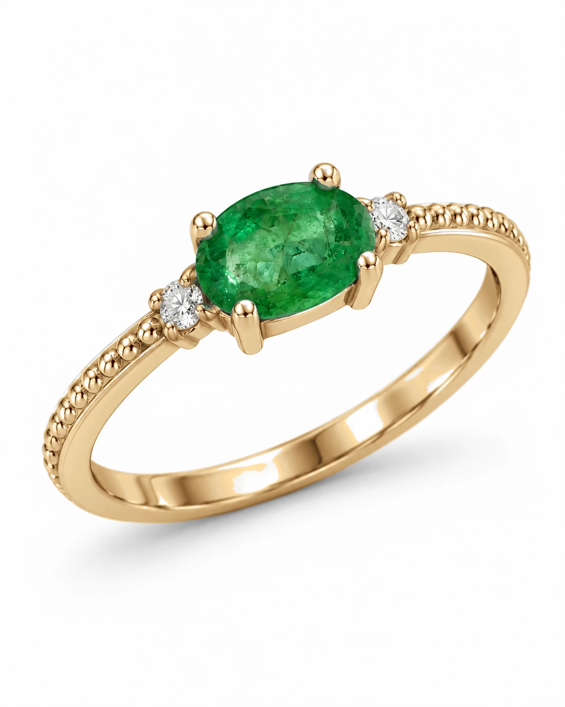 Bague Gloire Magnifique Pierre Précieuse ovale 0,42 ct — vue 7