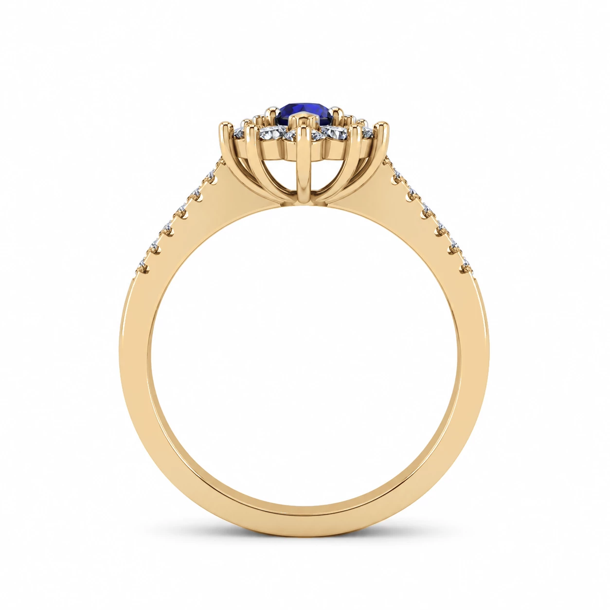 Bague Nébuleuse Étoilée Pierre Précieuse poire 0,23 ct — vue 8