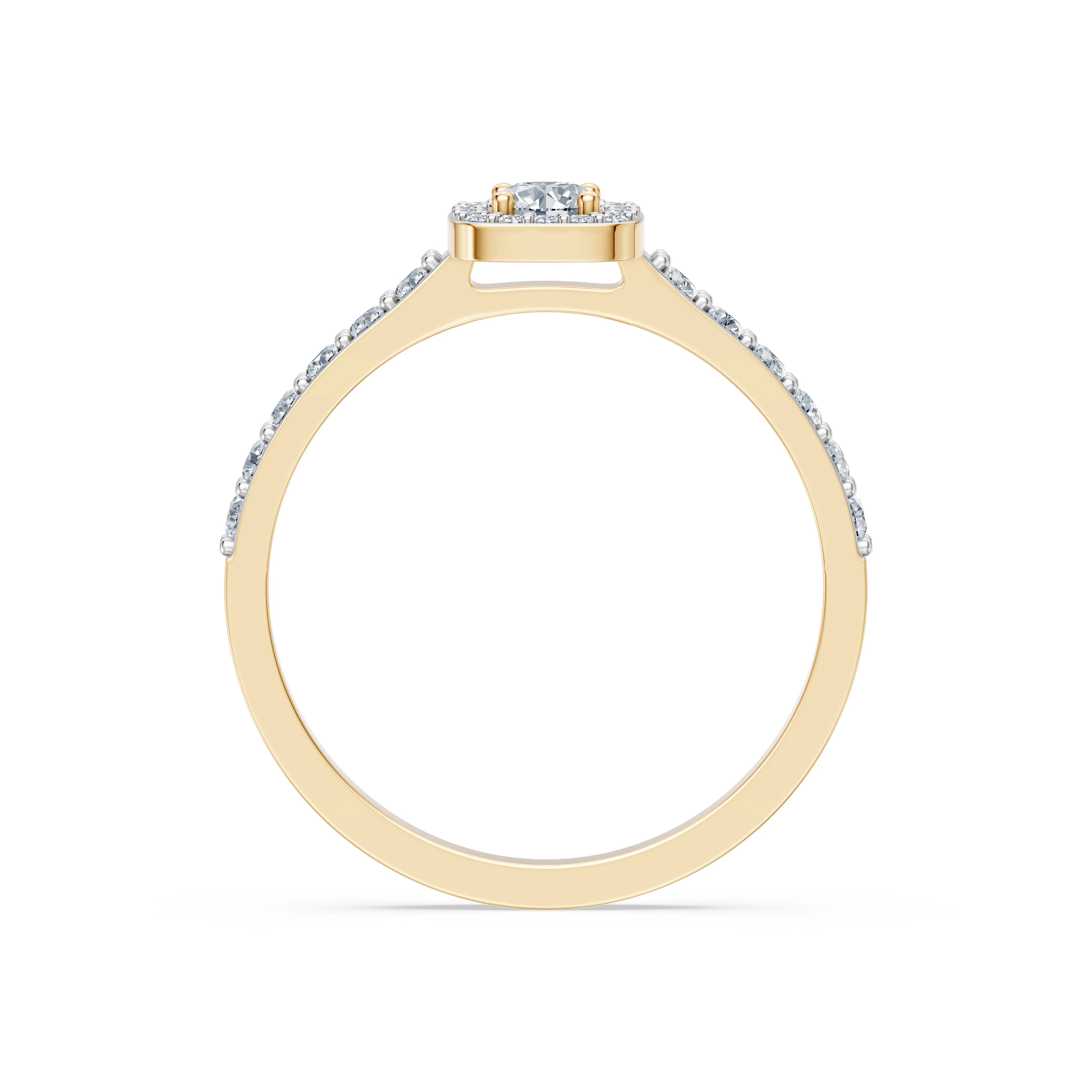 Bague Émotion Éblouissante Solitaire Éternité 0,2 ct · 3,7 mm — vue 5