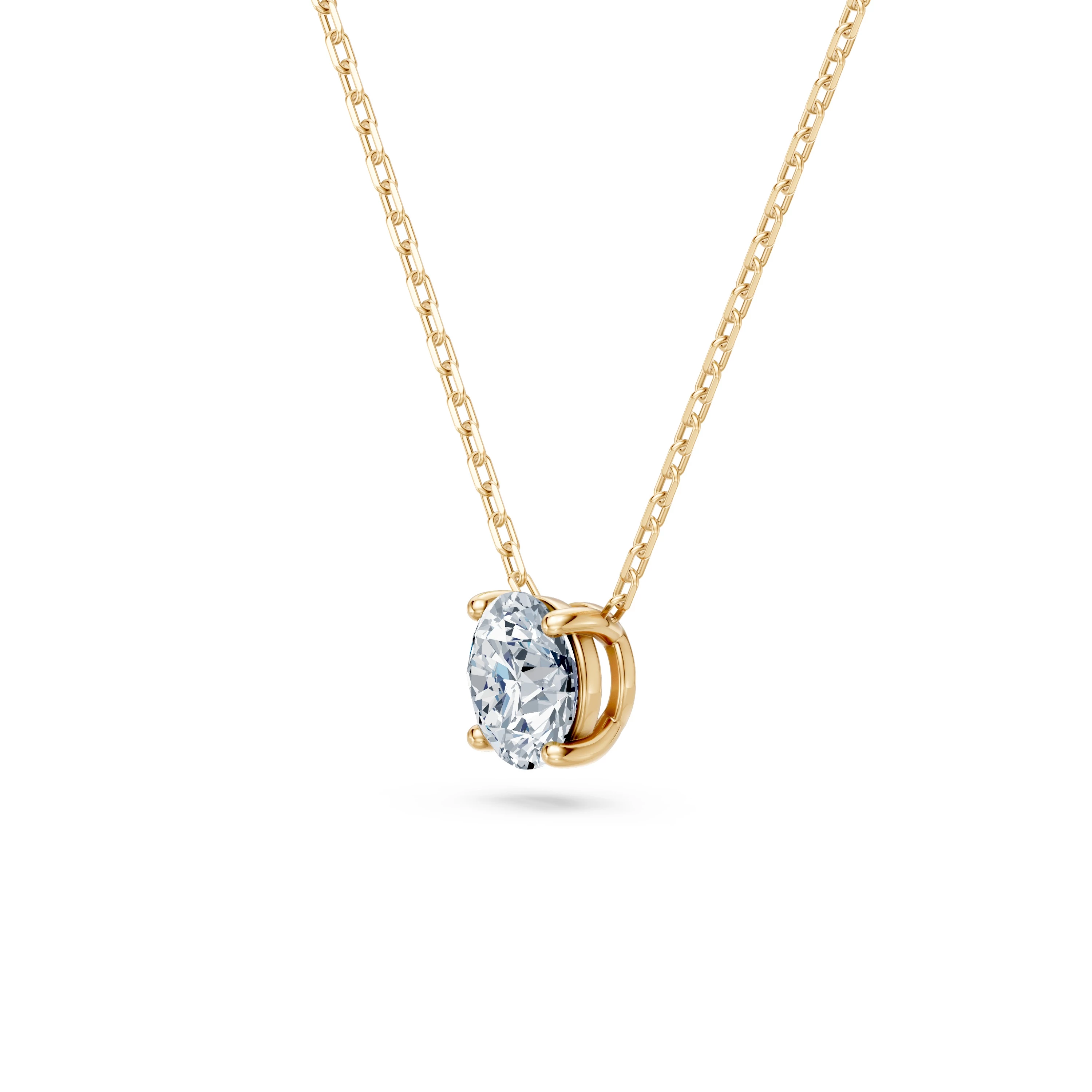 Collier Soleil Radieux Solitaire ronde 0,7 ct · 5,7 mm — vue 5