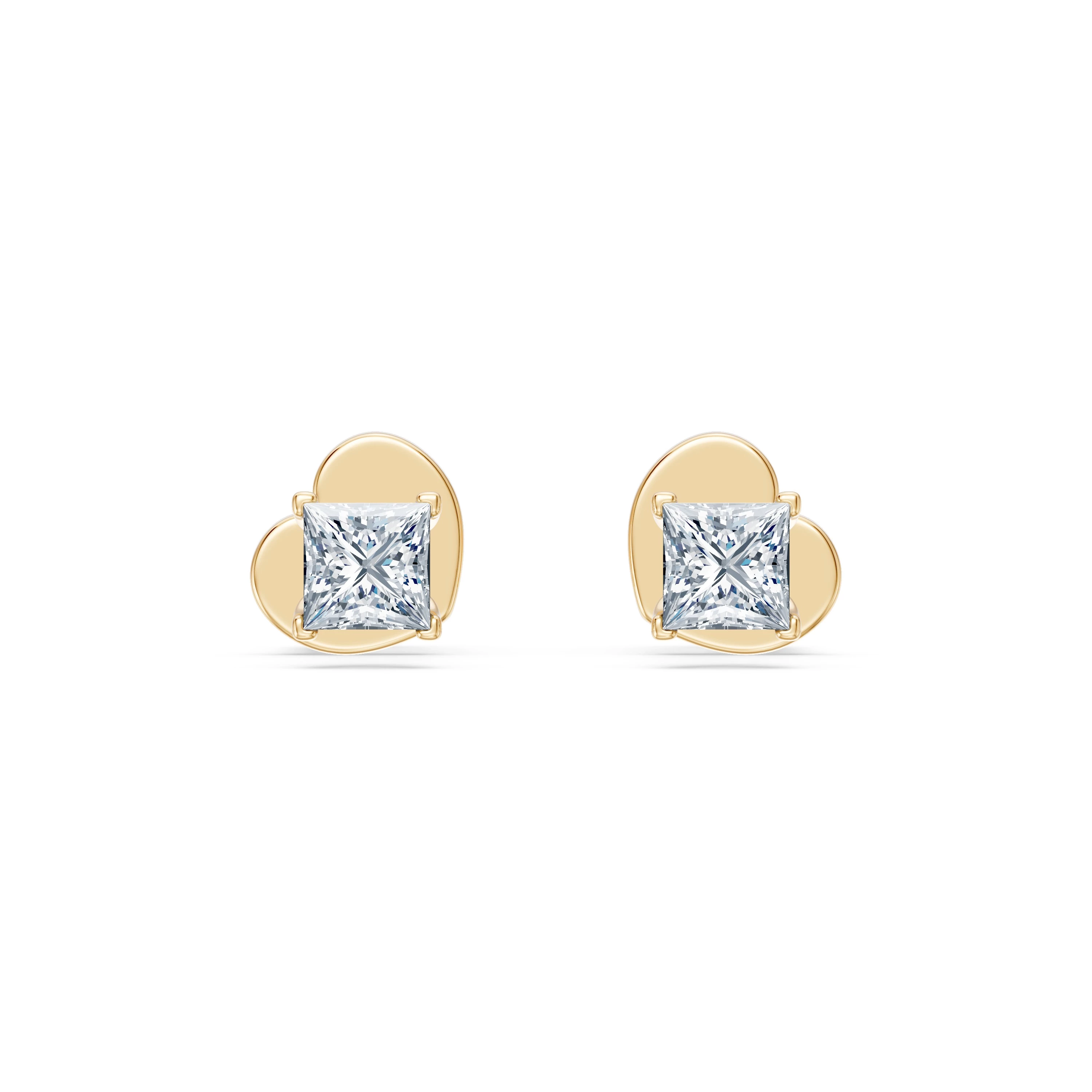 Boucles d'oreilles Cosmos Céleste Solitaire avec fermoir papillon 0,17 ct · 3,0 mm — vue 4