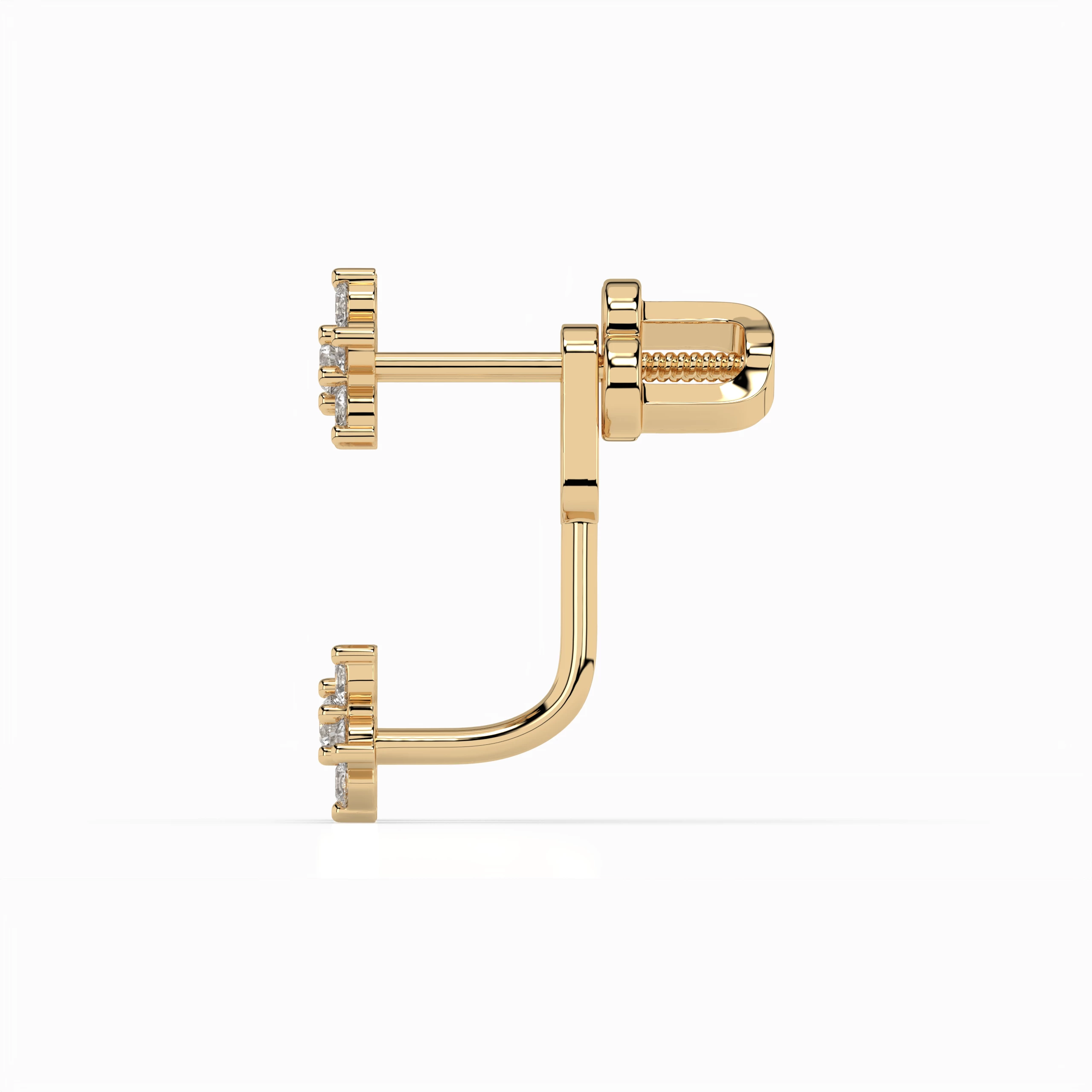 Boucles d'oreilles Étoile Sublime Illusion ronde 0,69 ct — vue 5