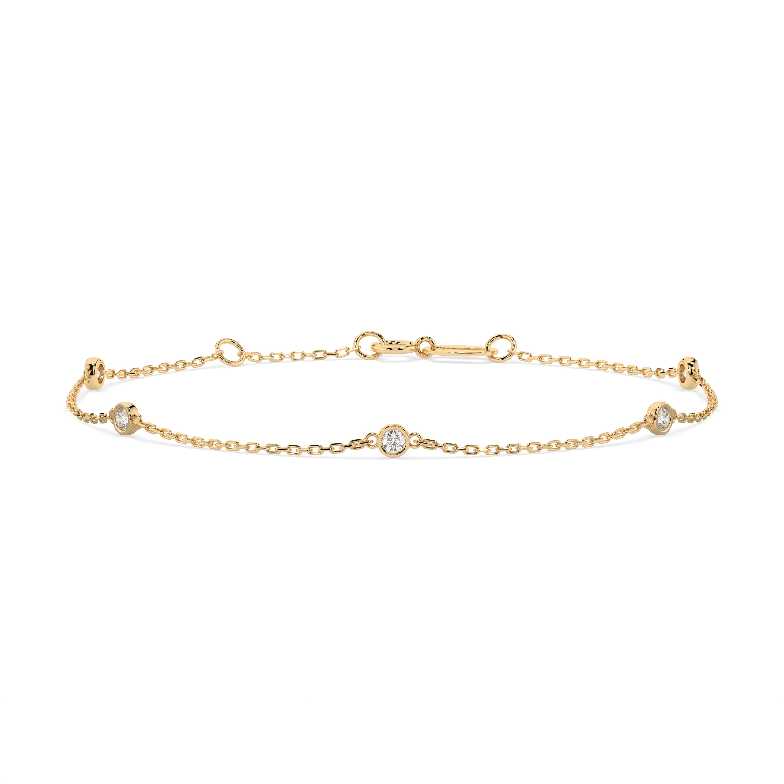 Bracelet Aube Nocturne Minimalisme ronde 0,14 ct — vue 4