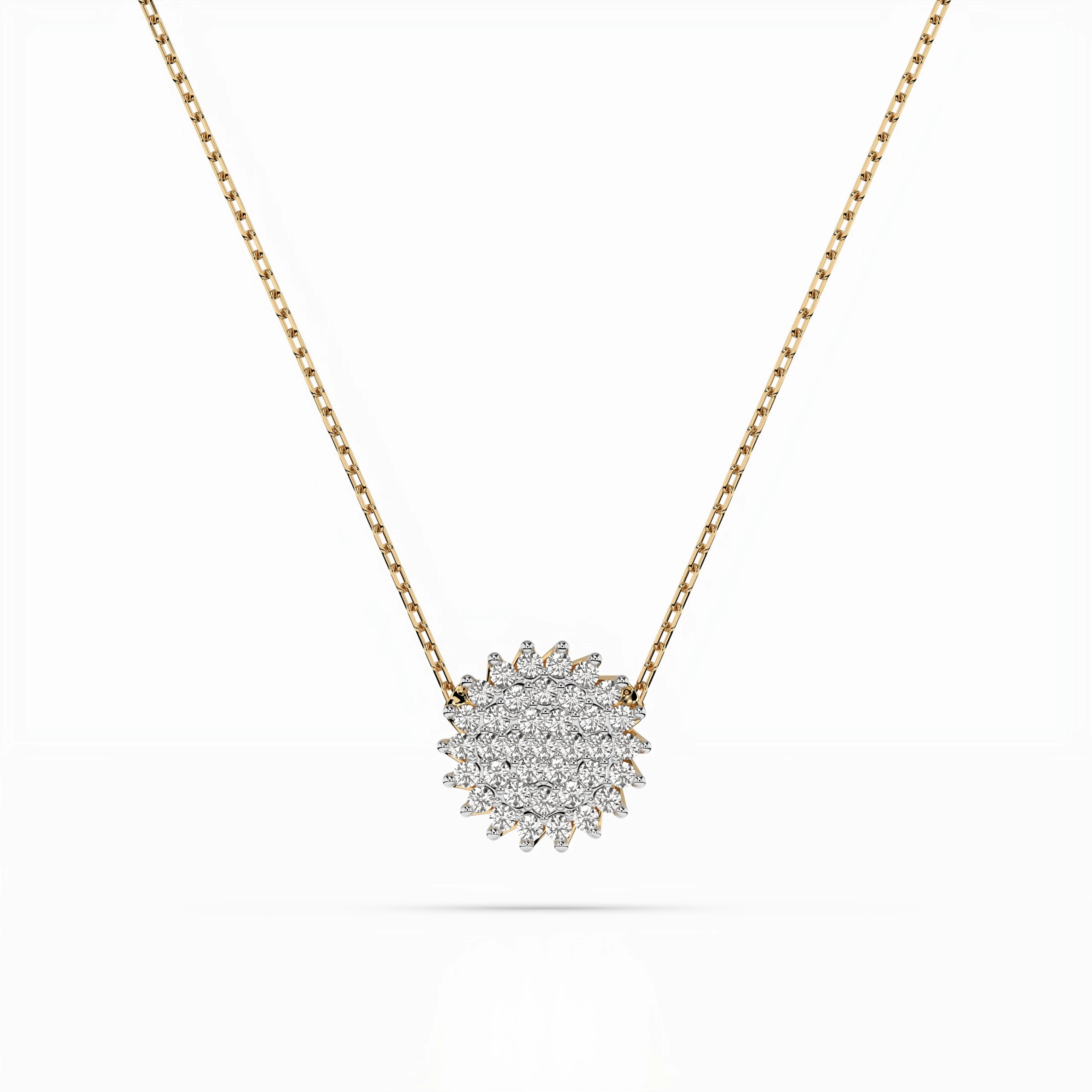 Collier Mirage Cristallin Illusion ronde 0,15 ct — vue 4