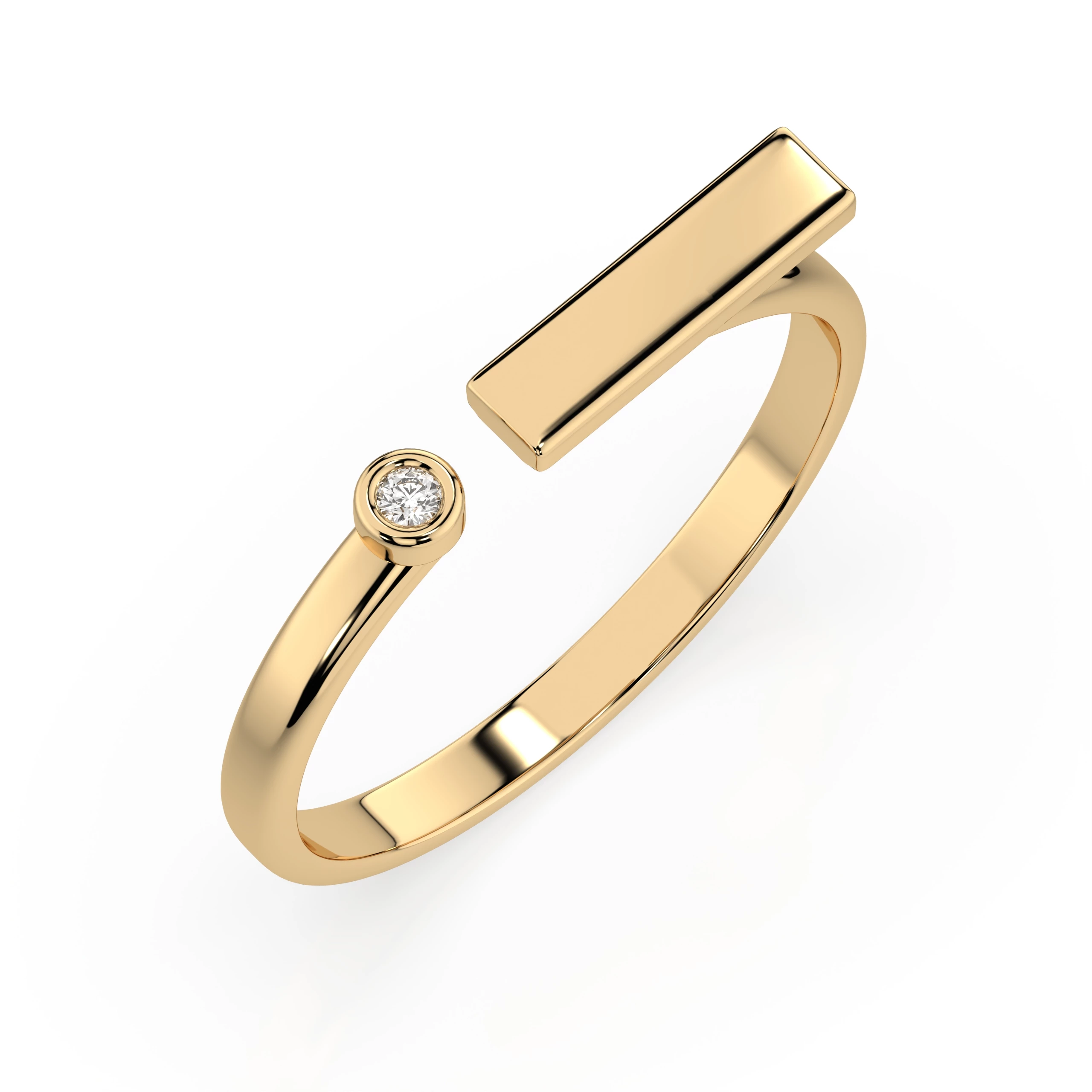 Bague Impériale Felindra Minimalisme ronde 0,02 ct — vue 4