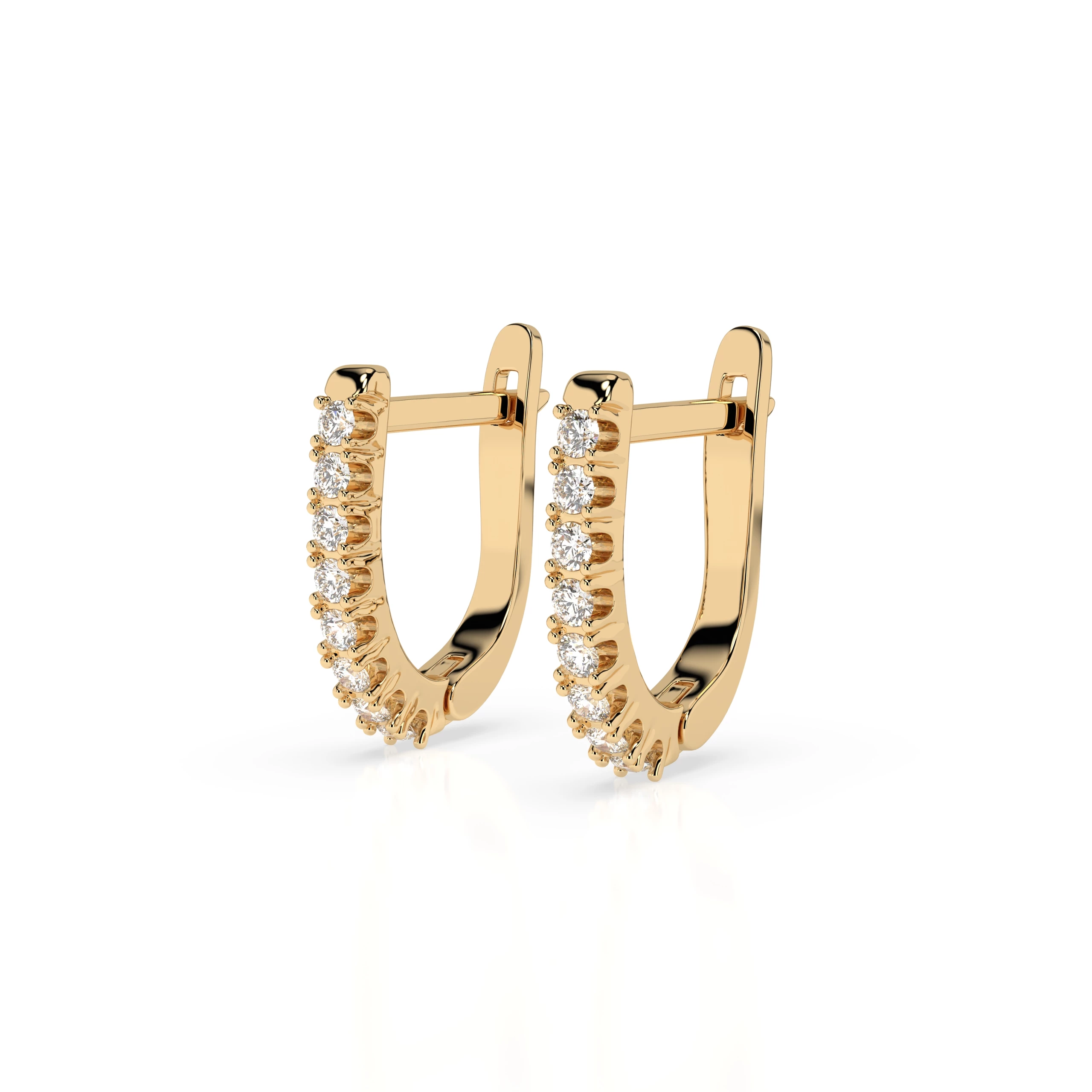 Boucles d'oreilles Charme Radieux Éternité ronde 0,32 ct — vue 6