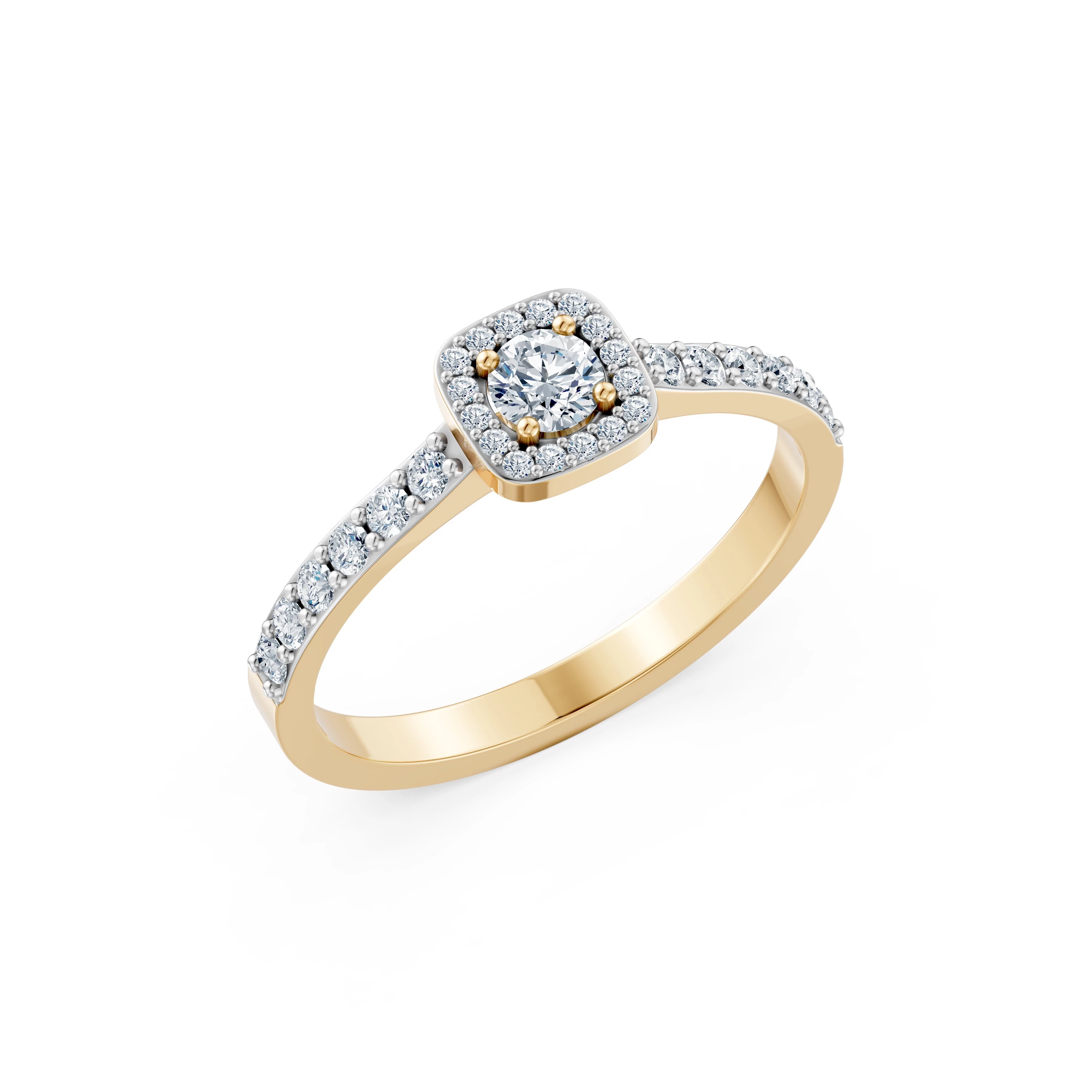 Bague Émotion Éblouissante Solitaire Éternité 0,2 ct · 3,7 mm — vue 4