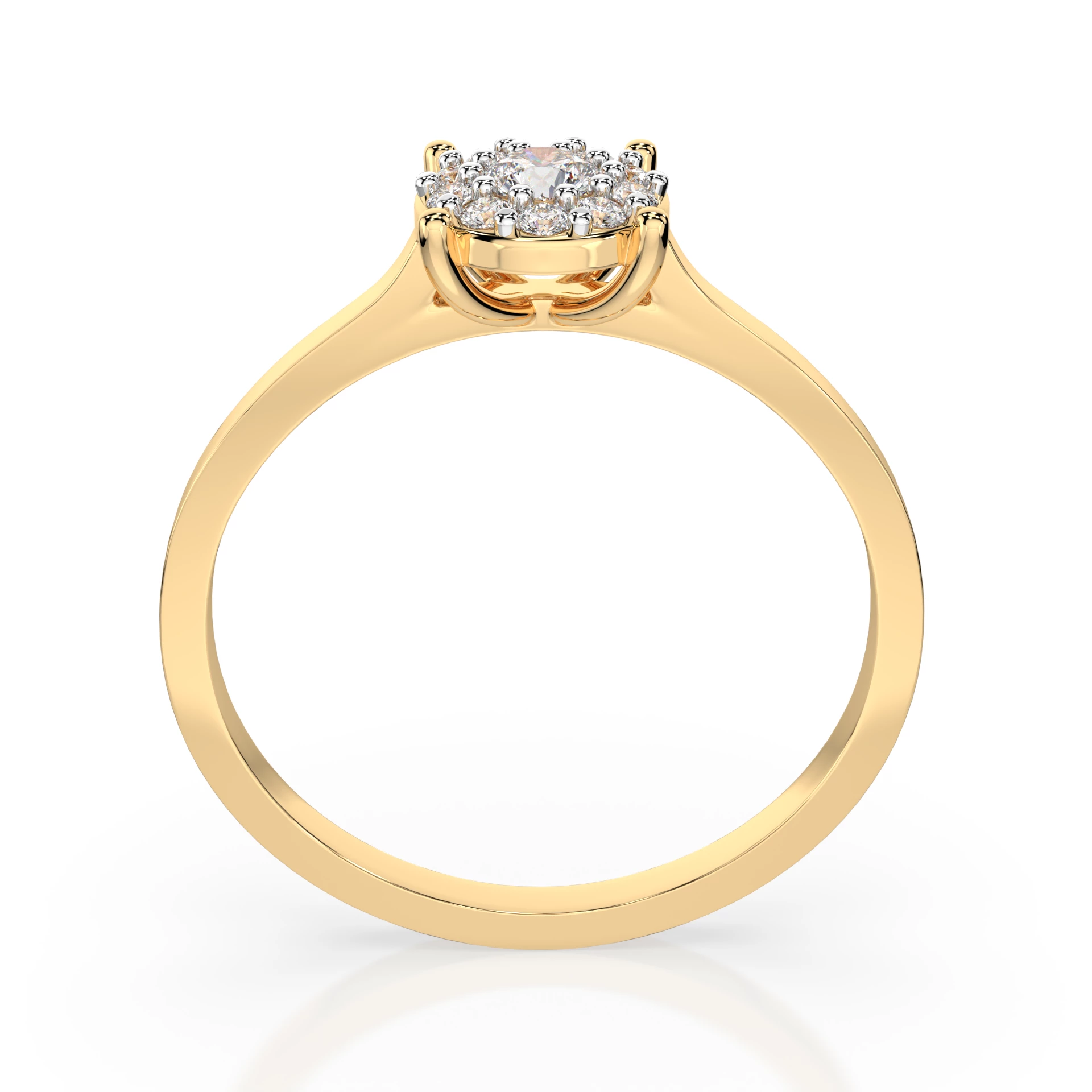 Bague Promesse Royale Solitaire Éternité ronde 0,06 ct · 2,5 mm — vue 5