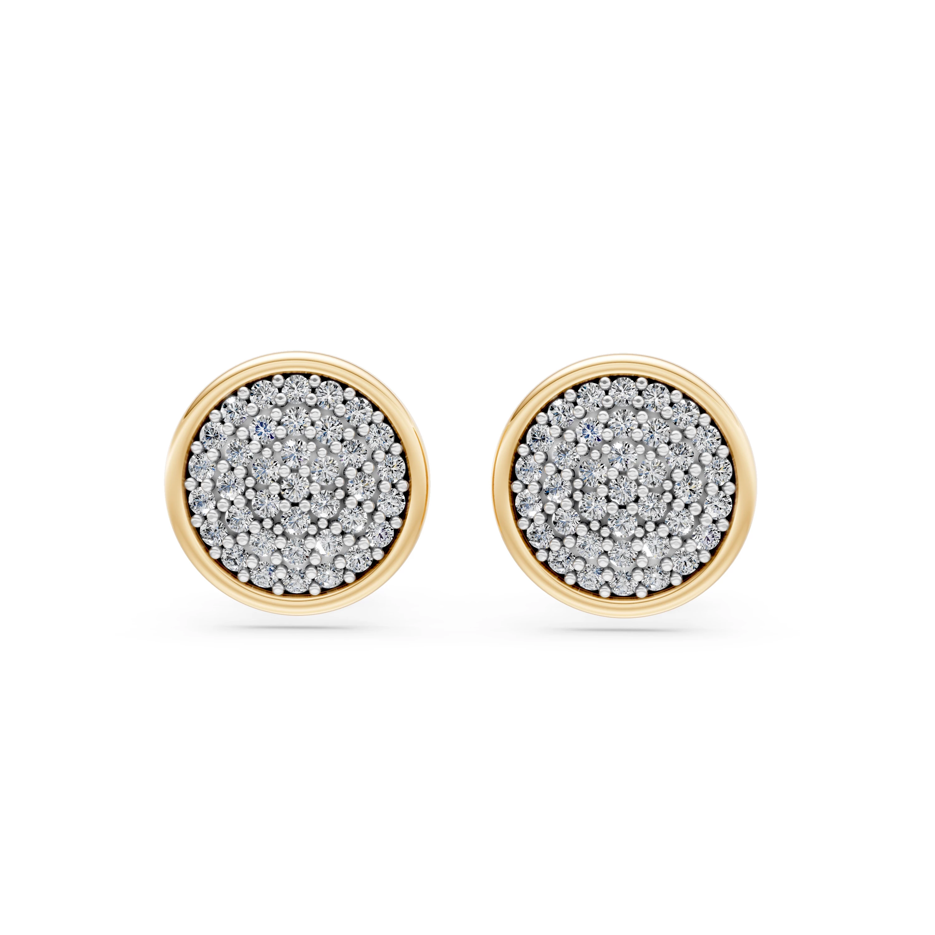 Boucles d'oreilles Perfection Exquise Minimalisme ronde 0,47 ct — vue 4