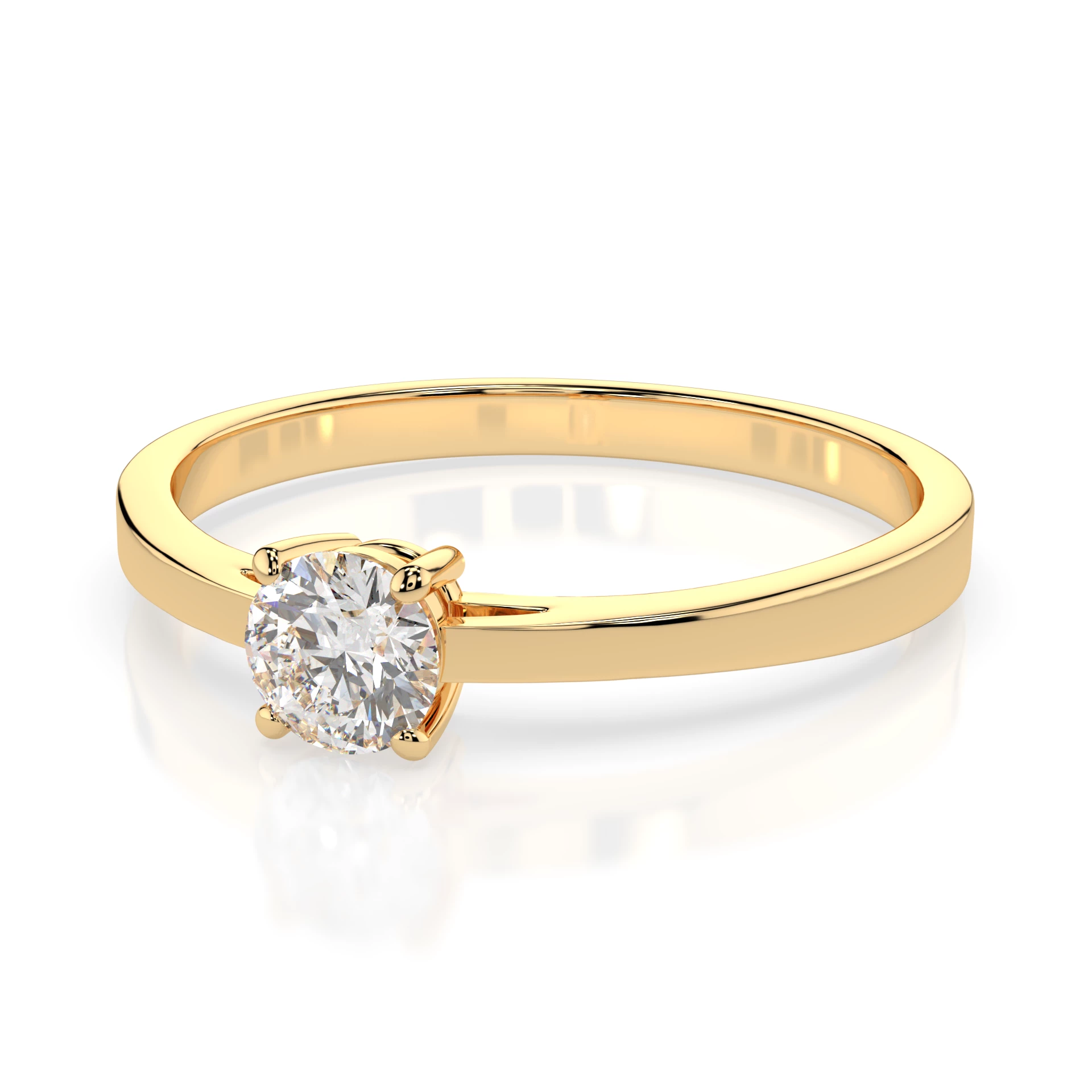Bague Reine Éternelle Solitaire ronde 0,3 ct · 4,2 mm — vue 6