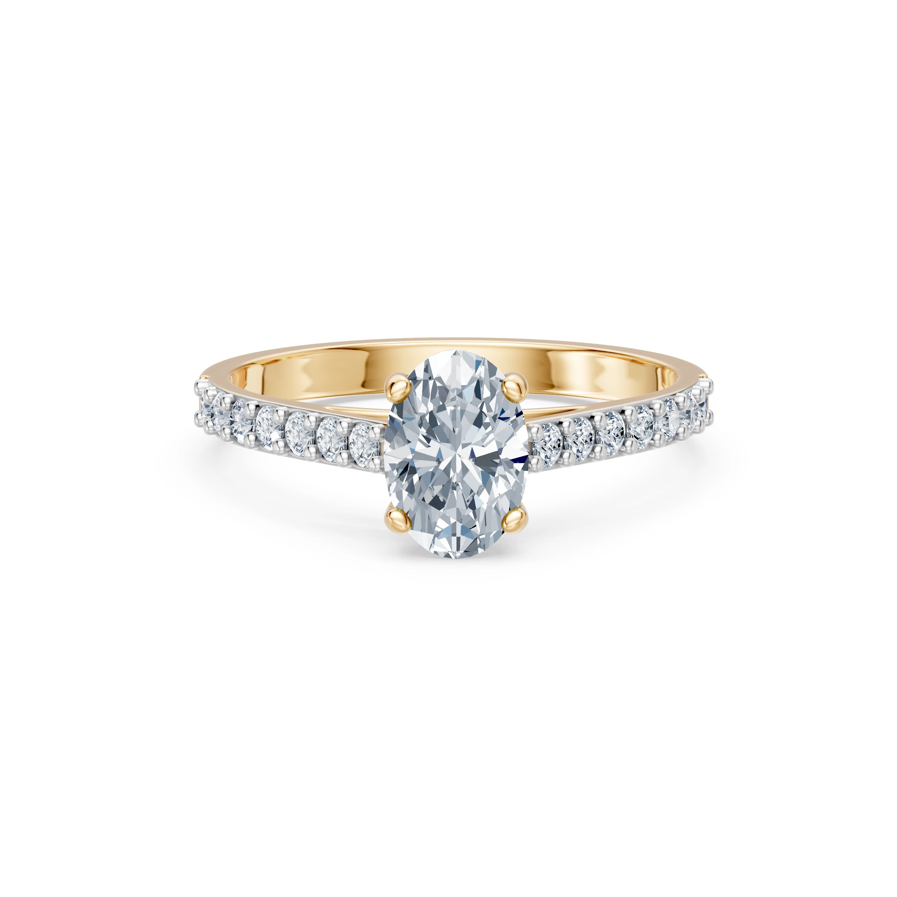 Bague Tendresse Lumineuse Solitaire Éternité ovale 1 ct — vue 6