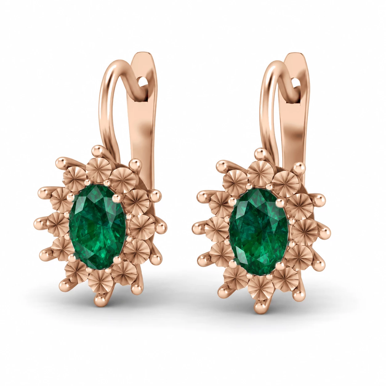 Boucles d'oreilles Impératrice Éternelle Pierre Précieuse ovale 0,84 ct — vue 1