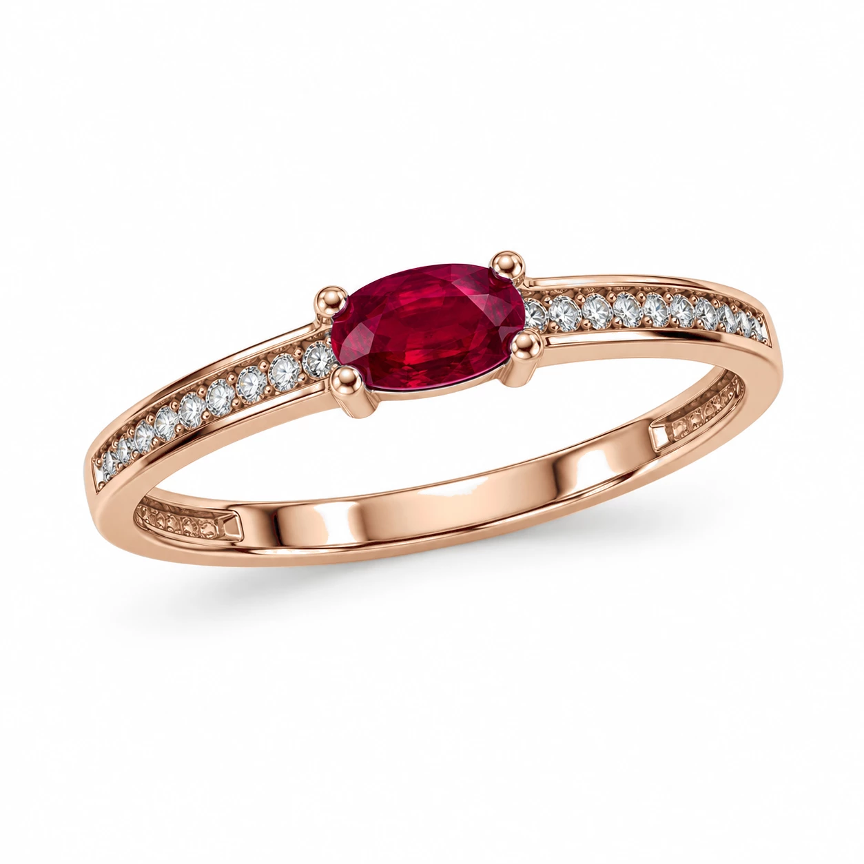 Bague Baiser Intemporel Pierre Précieuse 0,26 ct — vue 1