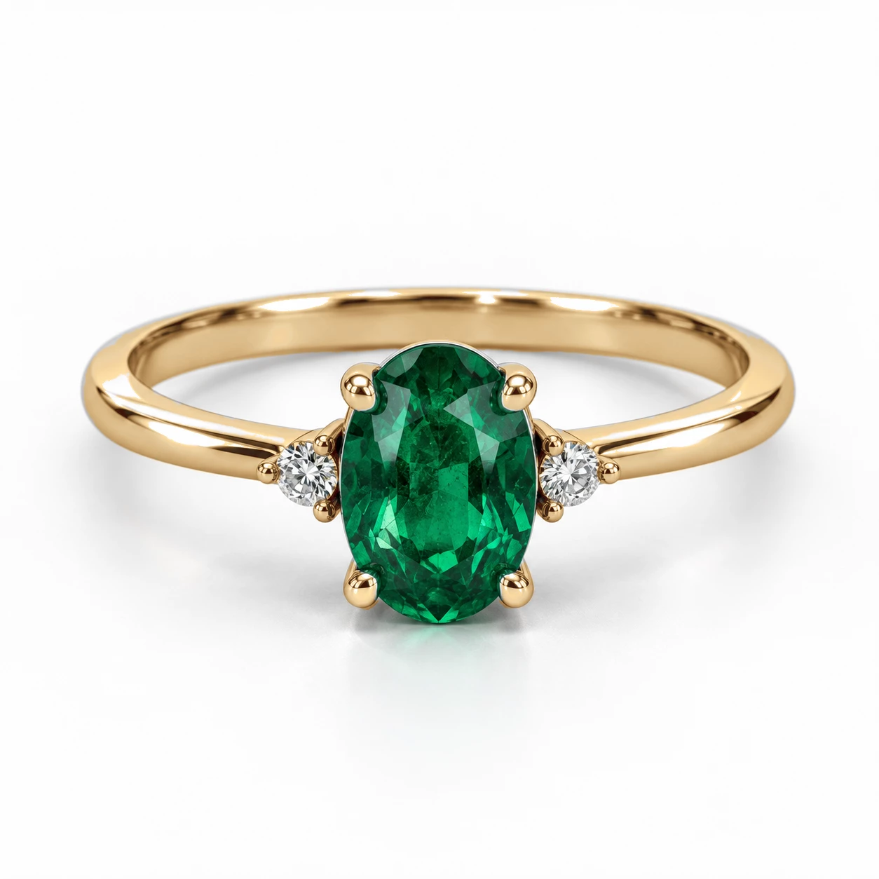 Bague Dynastie Rayonnante Pierre Précieuse ovale 0,65 ct — vue 9