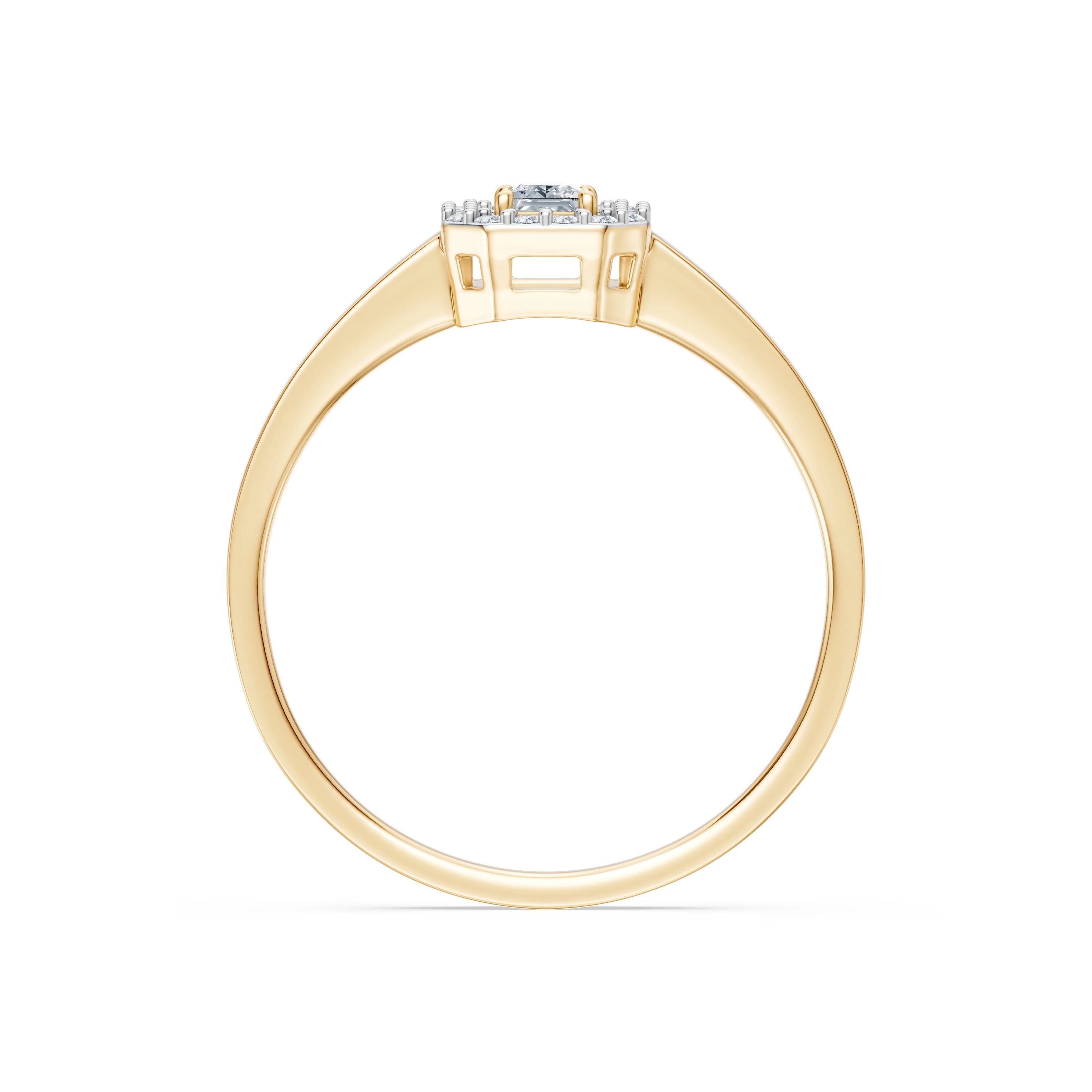 Bague Émotion Délicate Solitaire Éternité 0,17 ct · 3,0 mm — vue 5