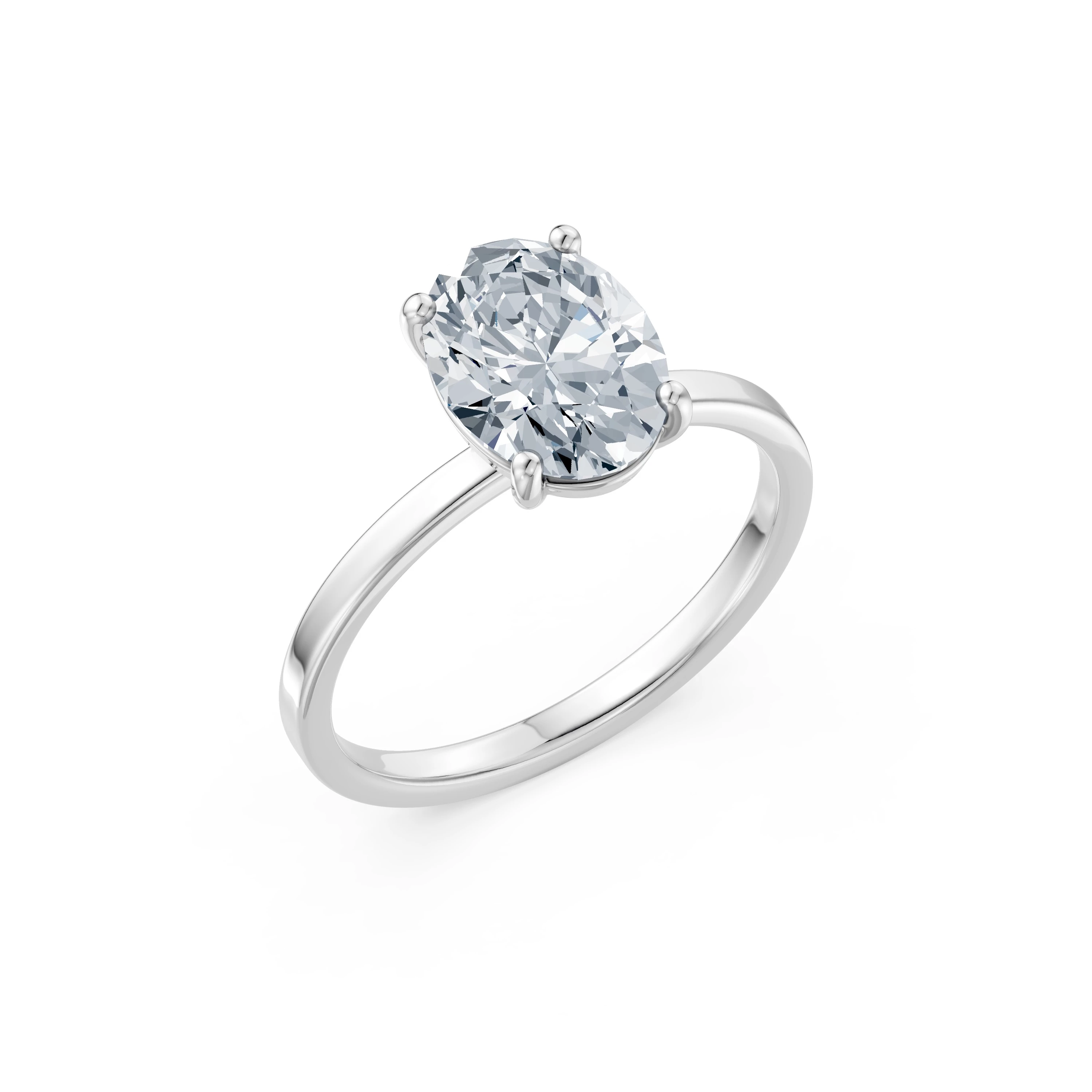 Bague Prodige Somptueux Solitaire ovale 2 ct · 2,0 mm — vue 1