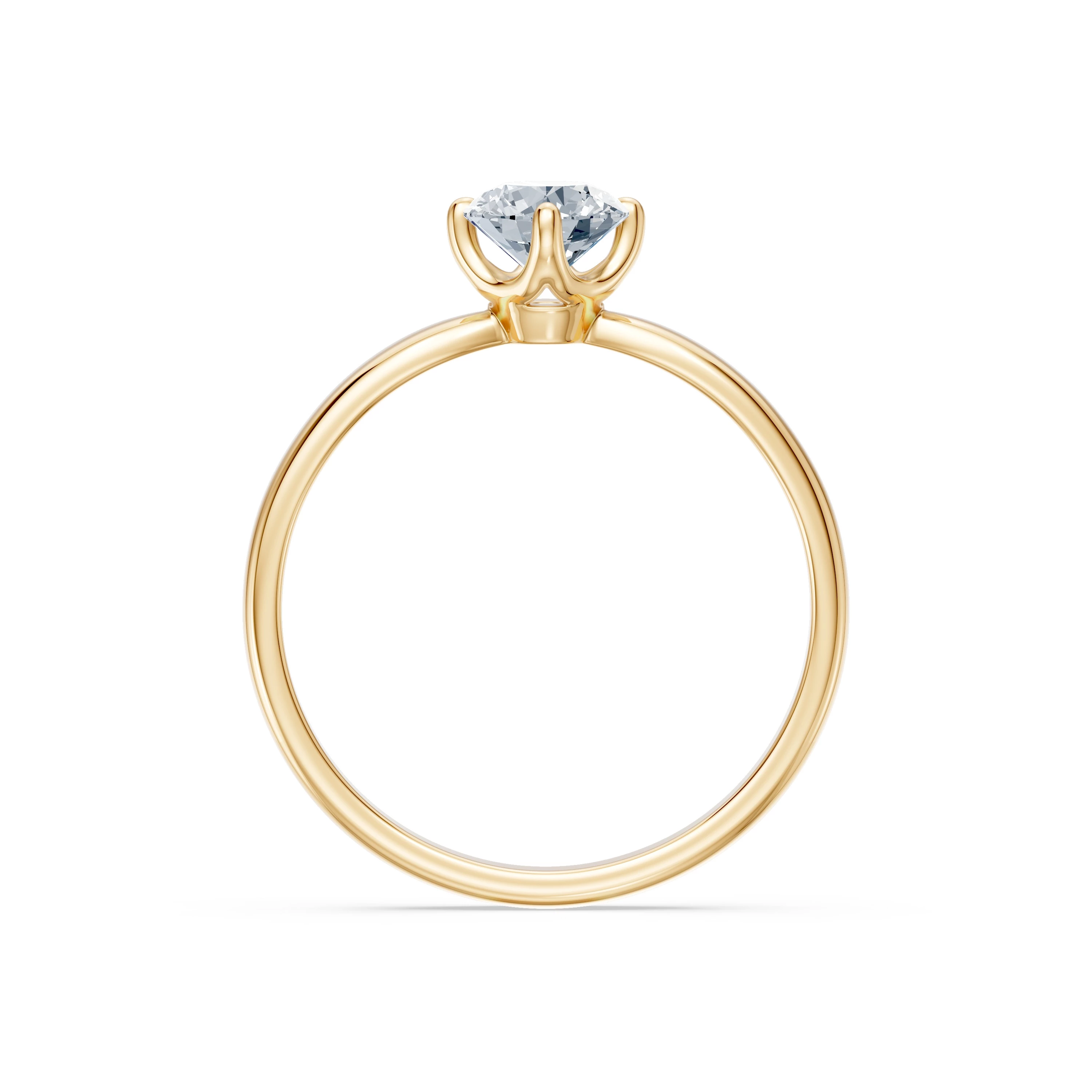 Bague Splendeur Dorée Solitaire 0,4 ct · 4,7 mm — vue 5
