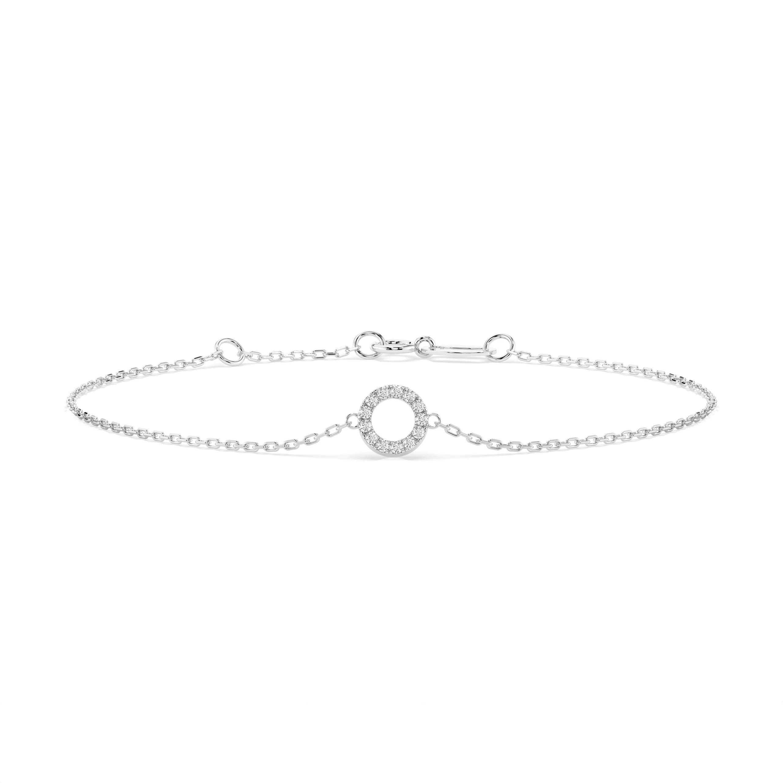 Bracelet Pureté Magnifique Minimalisme ronde 0,07 ct — vue 1