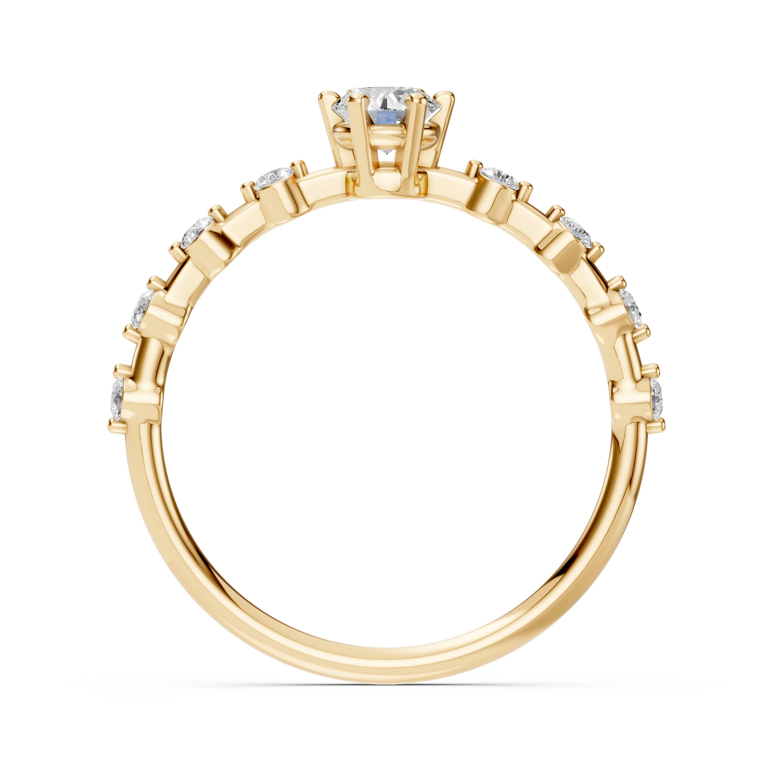 Bague Souvenir Lumineux Solitaire Éternité ronde 0,3 ct · 4,2 mm — vue 5