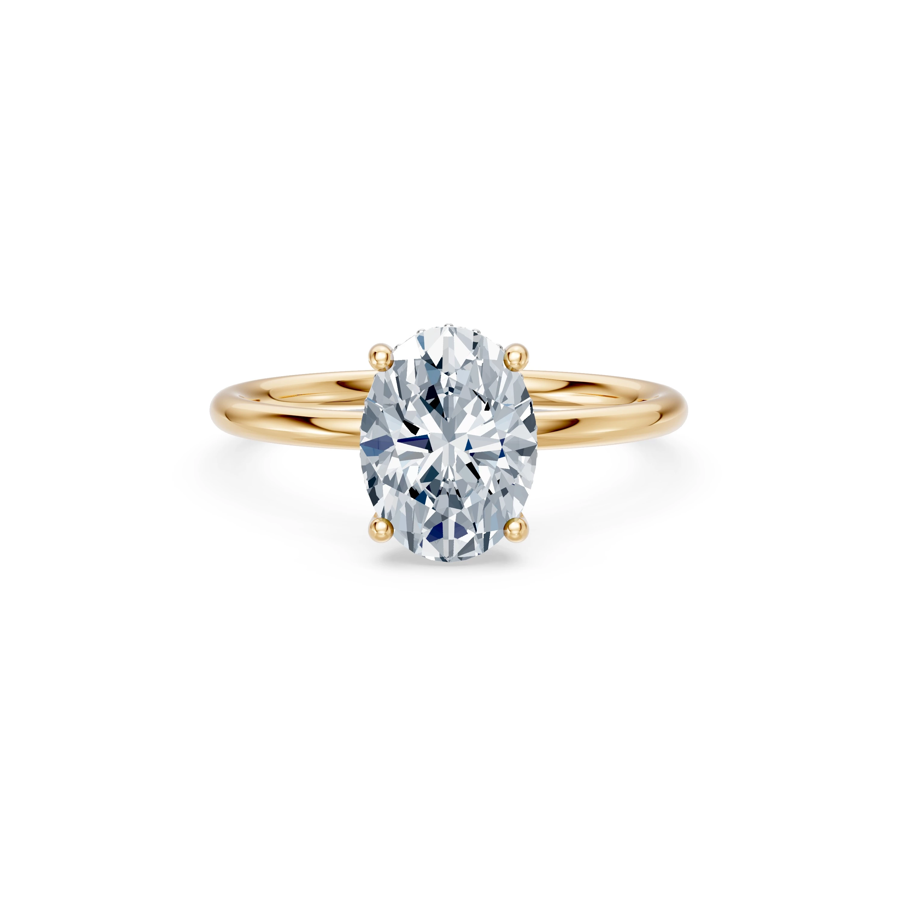 Bague Joyau Intemporel Solitaire ovale 2 ct · 2,0 mm — vue 6