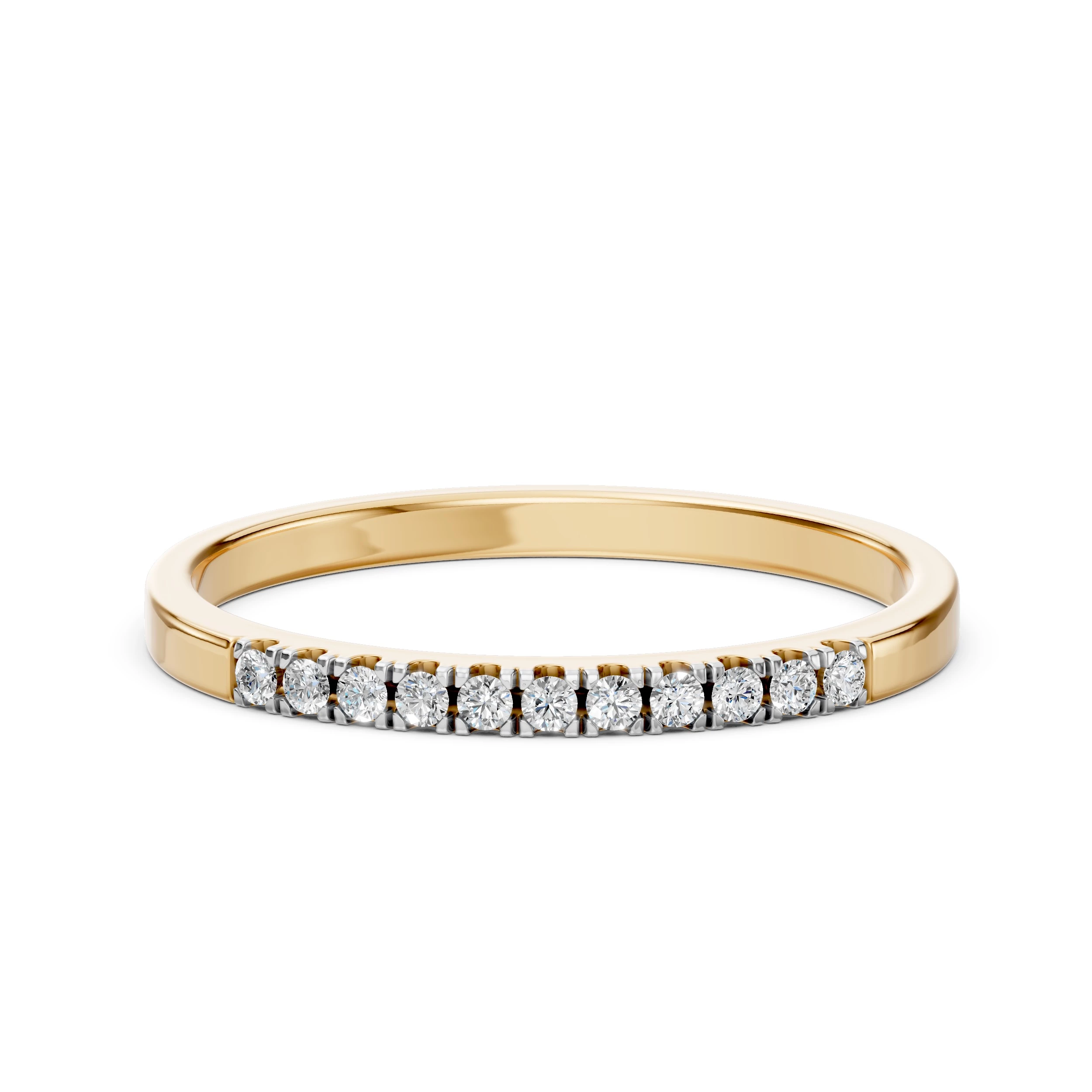 Bague Lien Divin Éternité ronde 0,11 ct — vue 6