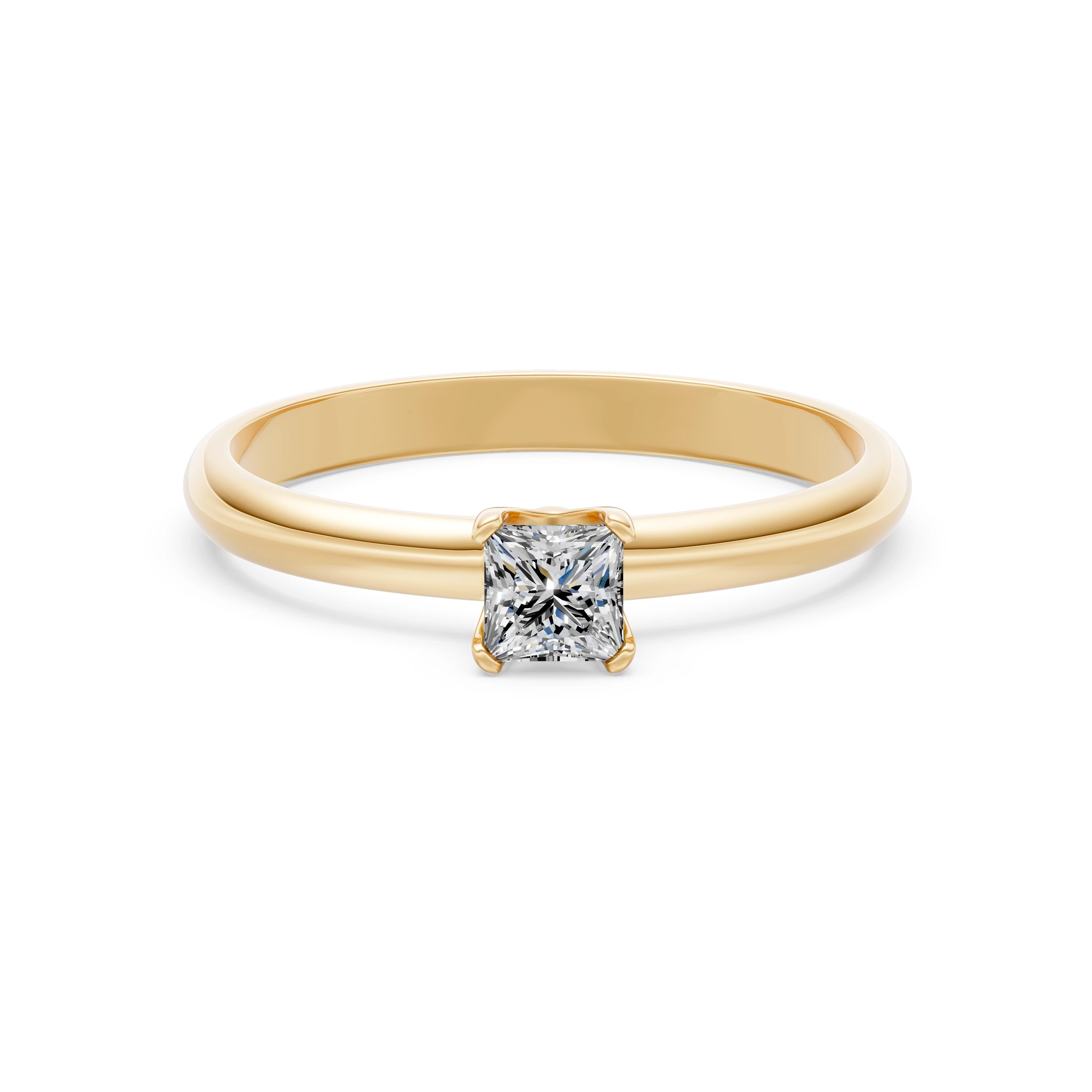 Bague Impératrice Impériale Solitaire princesse 0,4 ct — vue 6