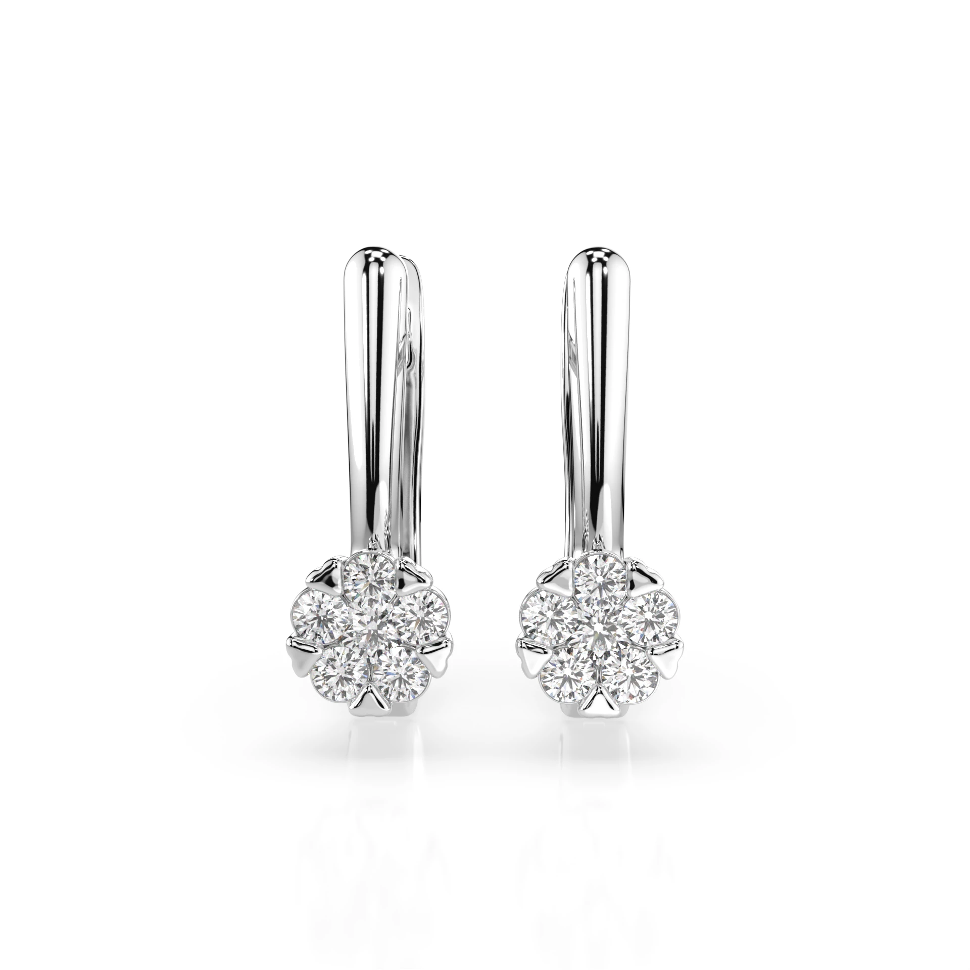 Boucles d'oreilles Galaxie Sublime Illusion ronde 0,06 ct — vue 1