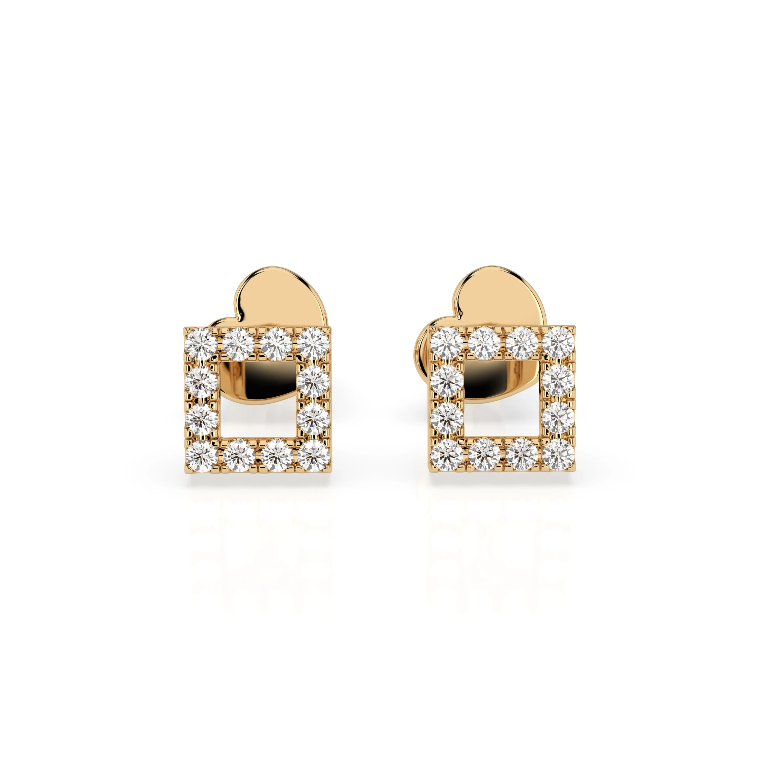 Boucles d'oreilles L'Âme Nocturne Minimalisme ronde 0,14 ct — vue 4