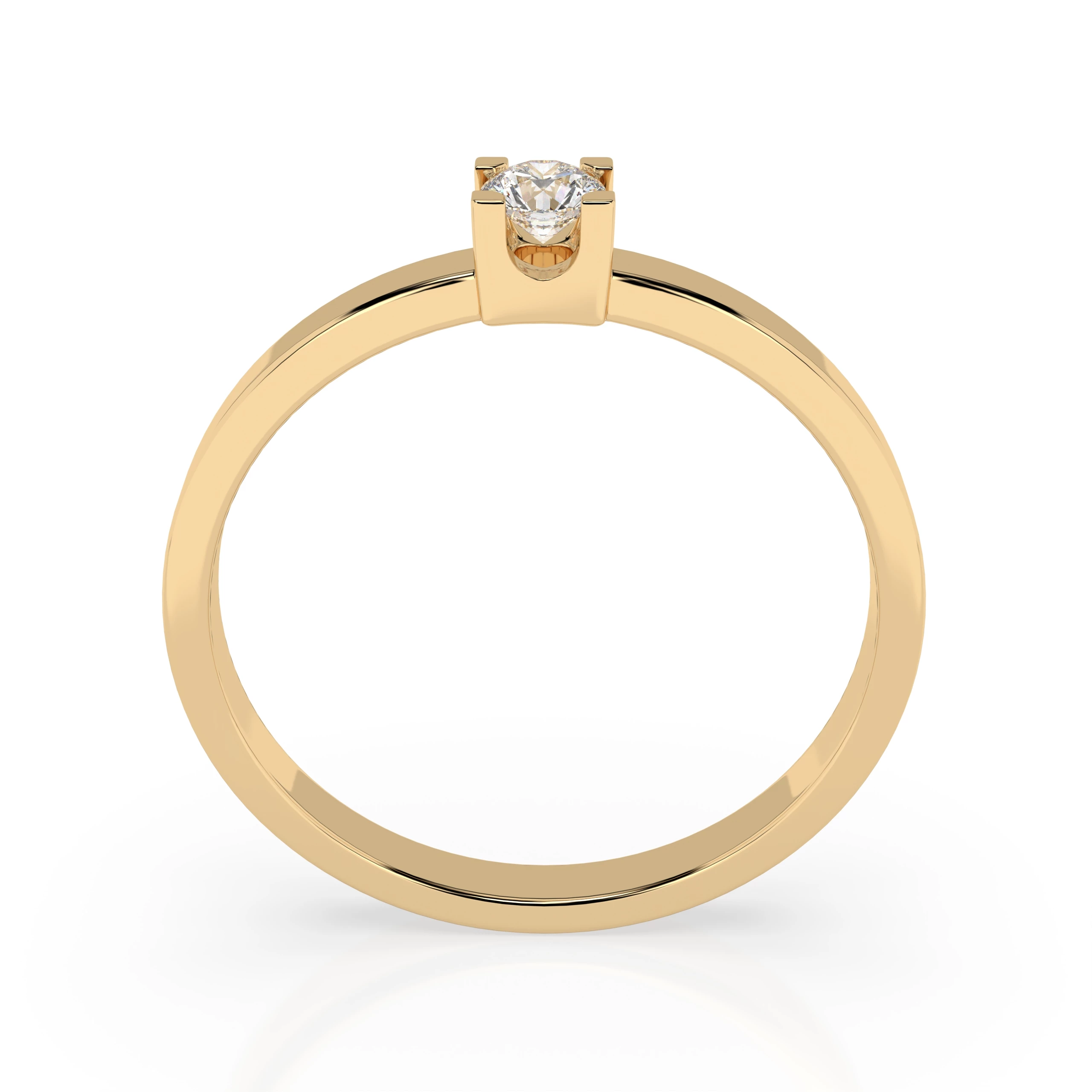 Bague Noblesse Royale Solitaire ronde 0,1 ct · 3,0 mm — vue 5
