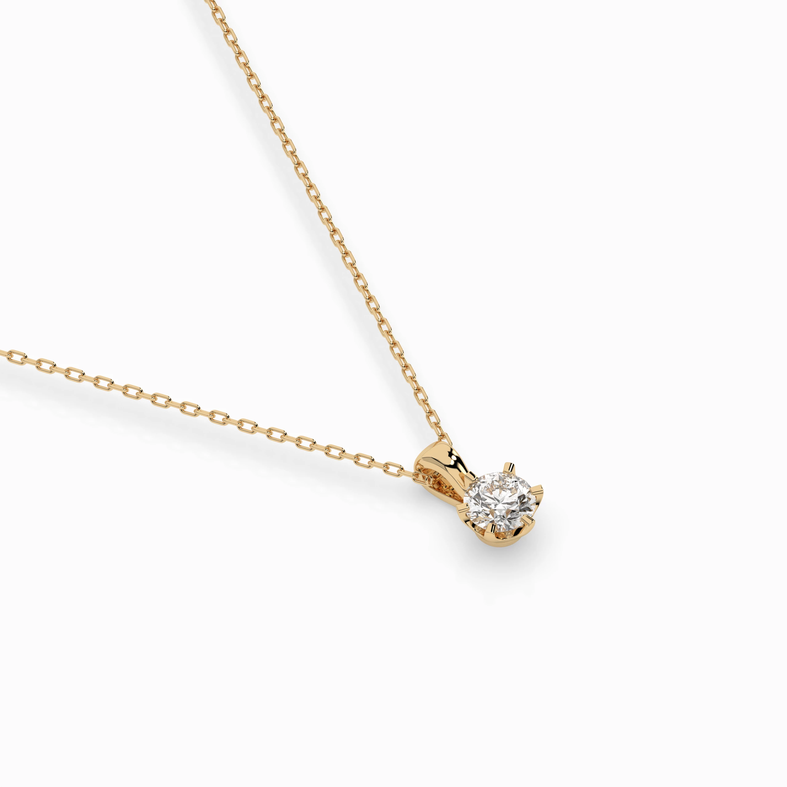 Collier Cosmos Étoilé Solitaire ronde 0,15 ct · 3,4 mm — vue 6