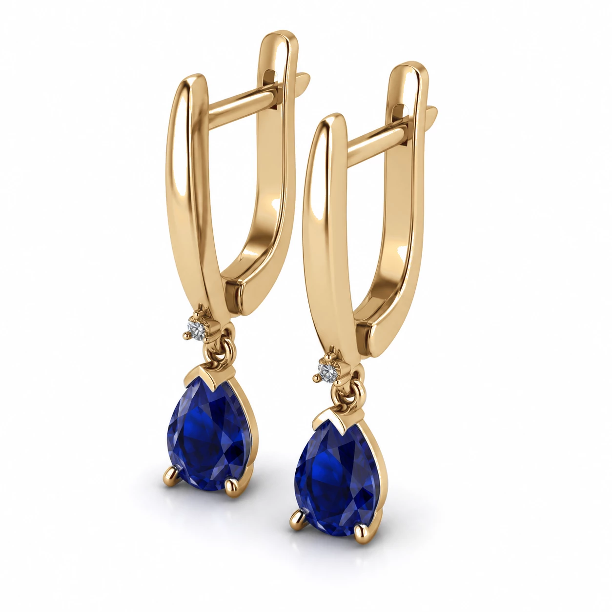 Boucles d'oreilles Zénith Sacré Pierre Précieuse poire 1,58 ct — vue 9