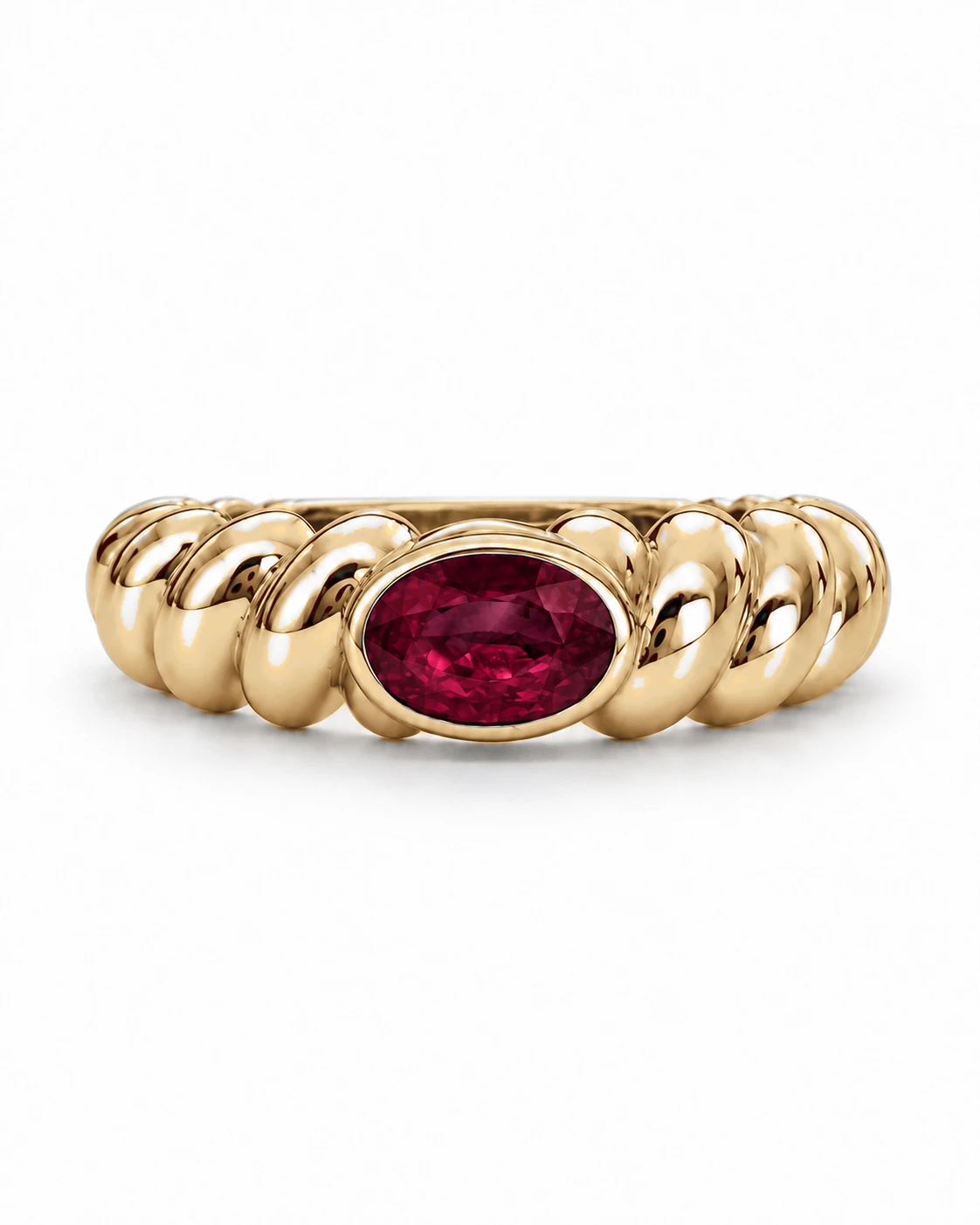 Bague Amour Éternel Pierre Précieuse ovale 0,63 ct — vue 9