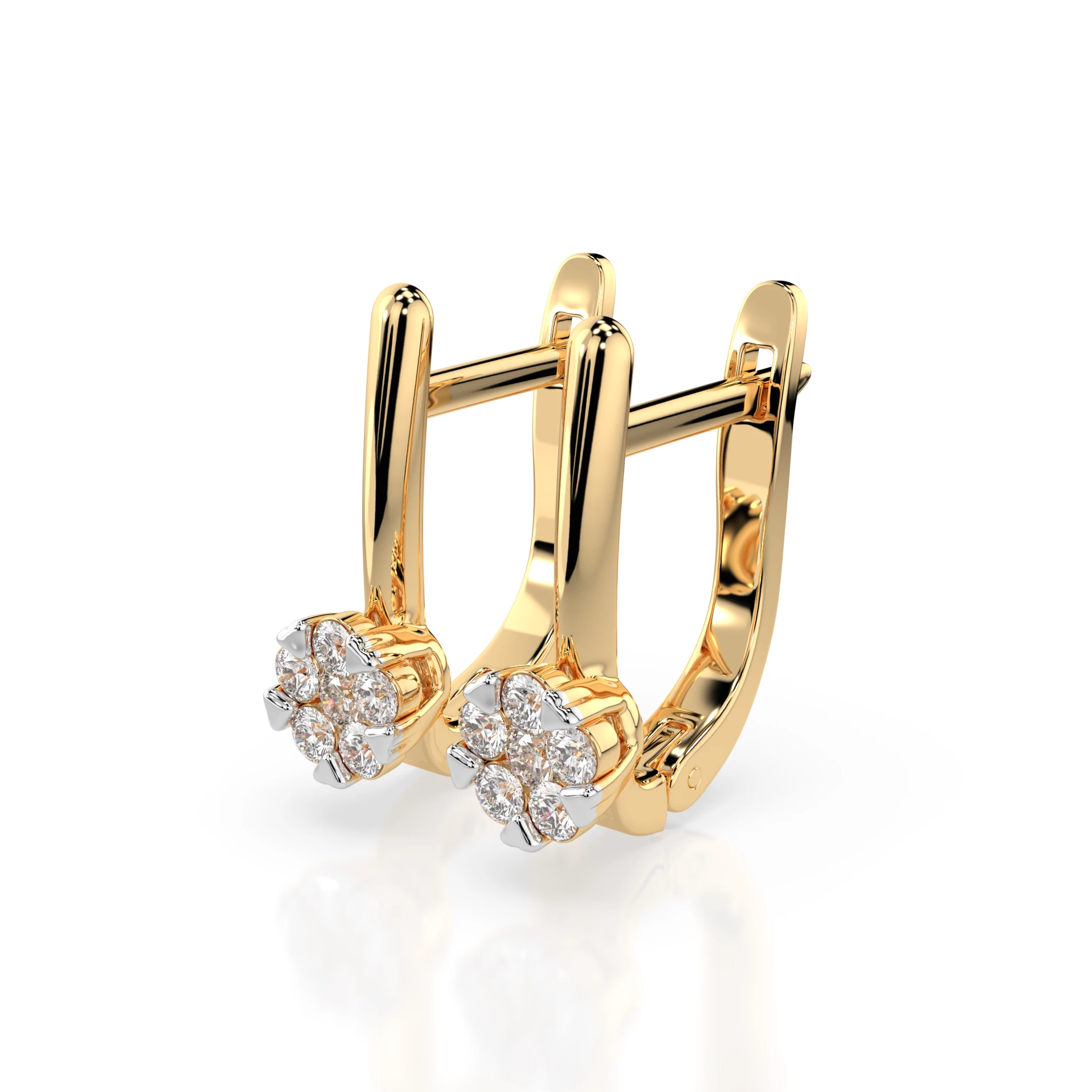 Boucles d'oreilles Galaxie Sublime Illusion ronde 0,06 ct — vue 5