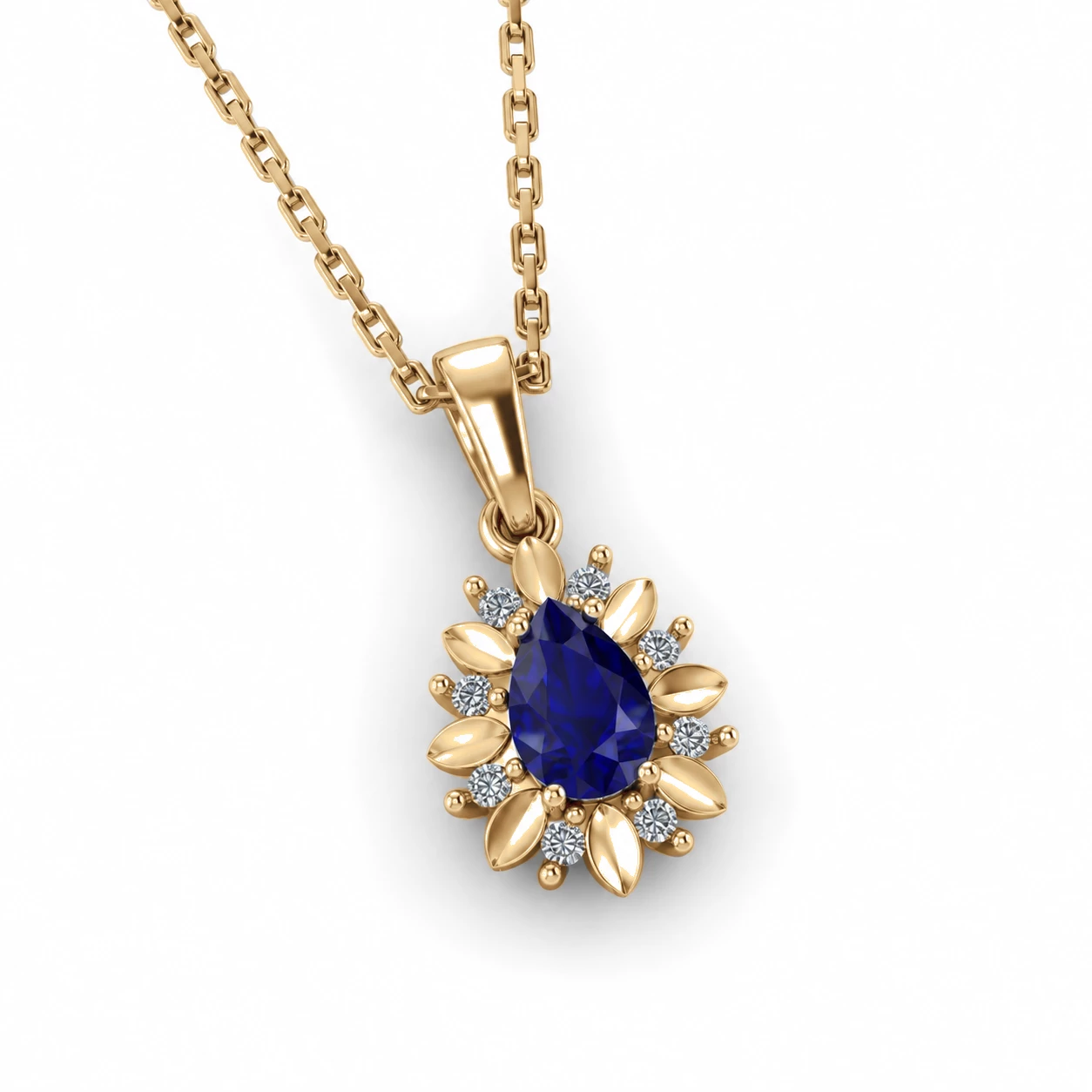 Collier Ciel Infini Pierre Précieuse poire 0,5 ct — vue 8