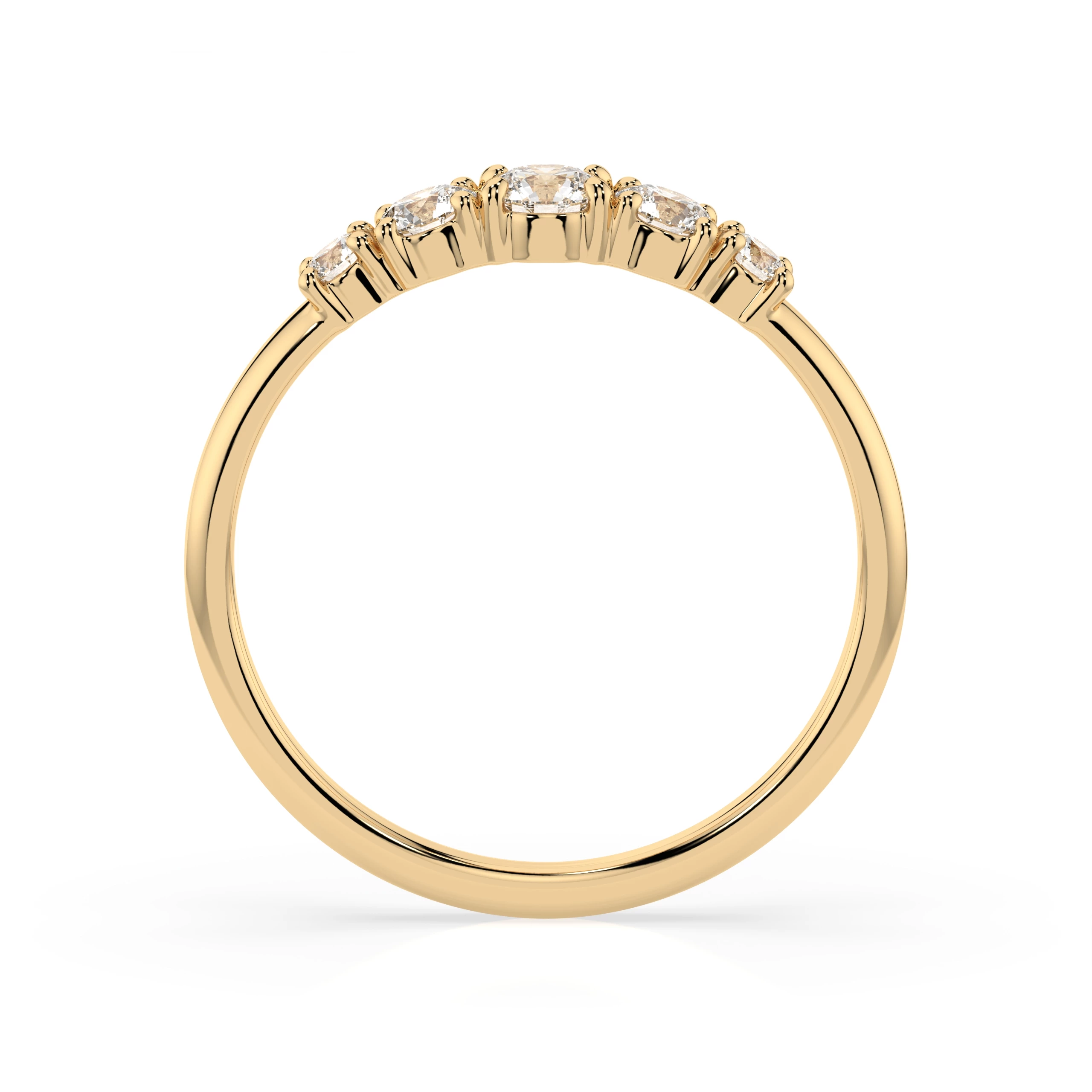 Bague Rêverie Radieuse Éternité ronde 0,15 ct — vue 5