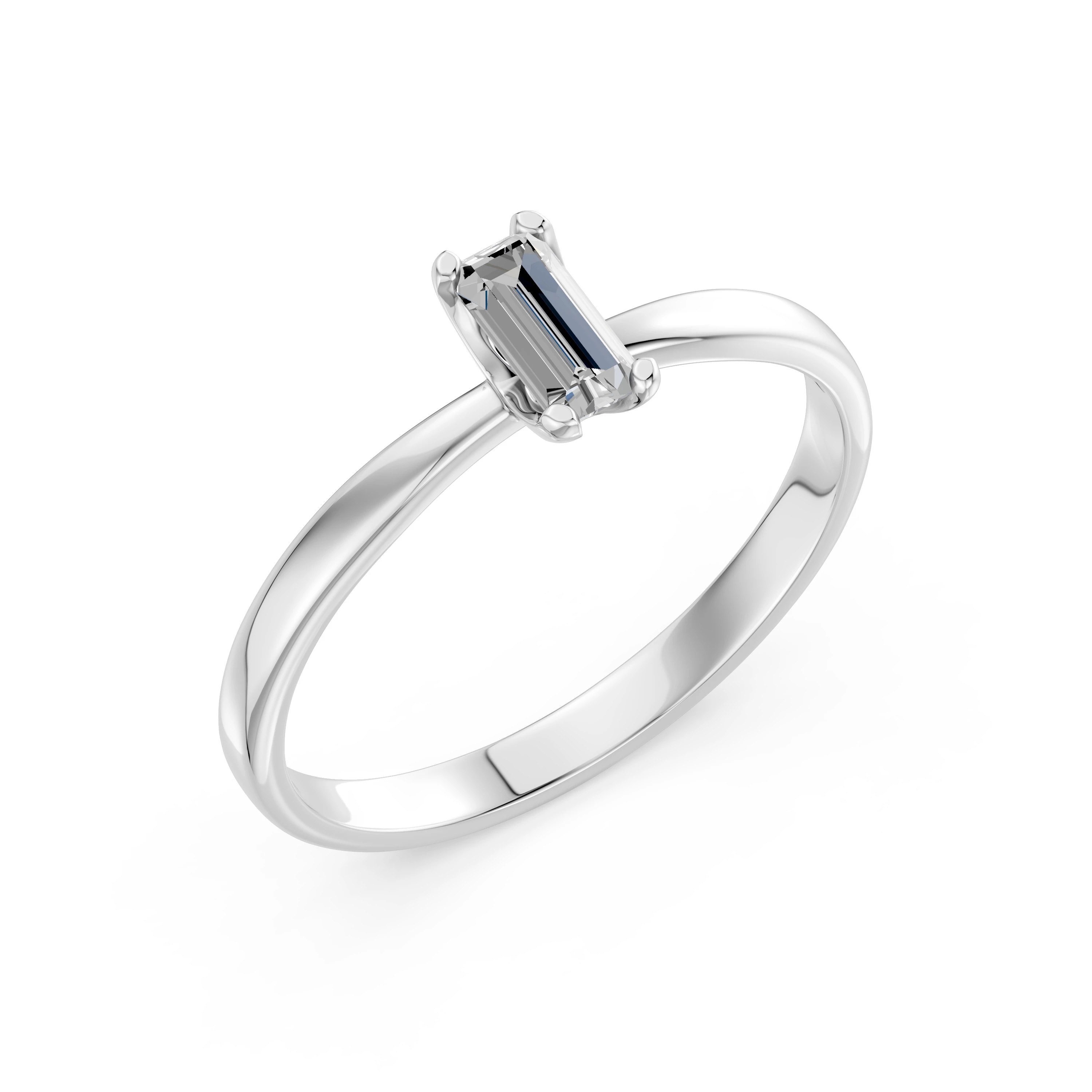 Bague Impératrice Rayonnante Solitaire 0,3 ct — vue 1