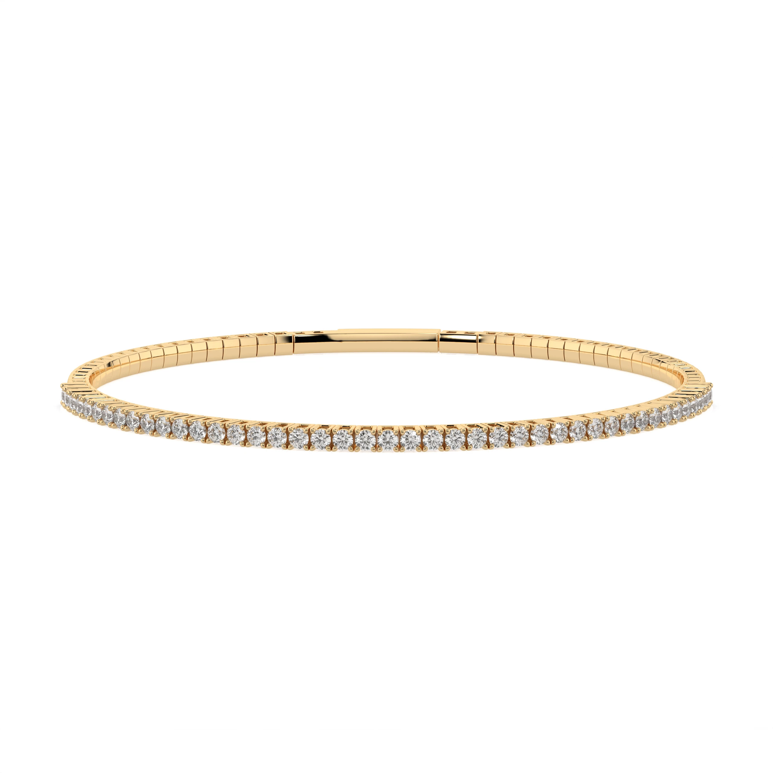 Bracelet Couronne Éternelle Tennis ronde 0,86 ct — vue 4