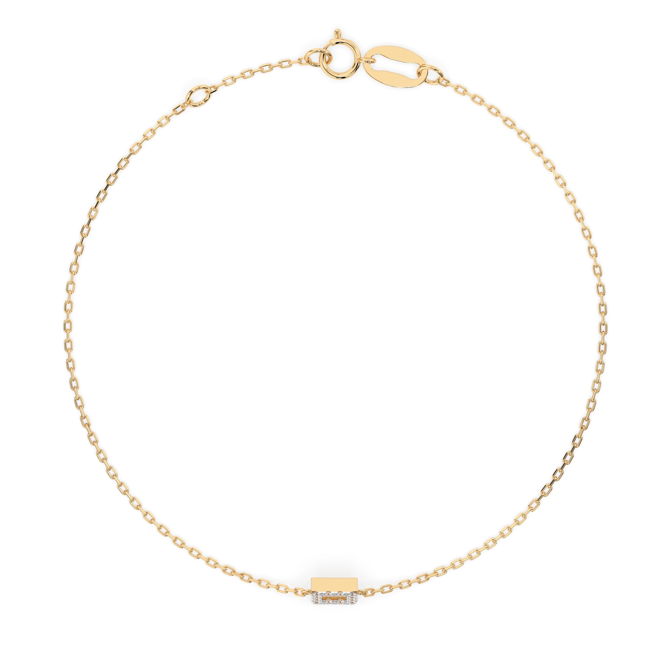 Bracelet Éclat Mystérieux Minimalisme ronde 0,06 ct — vue 5