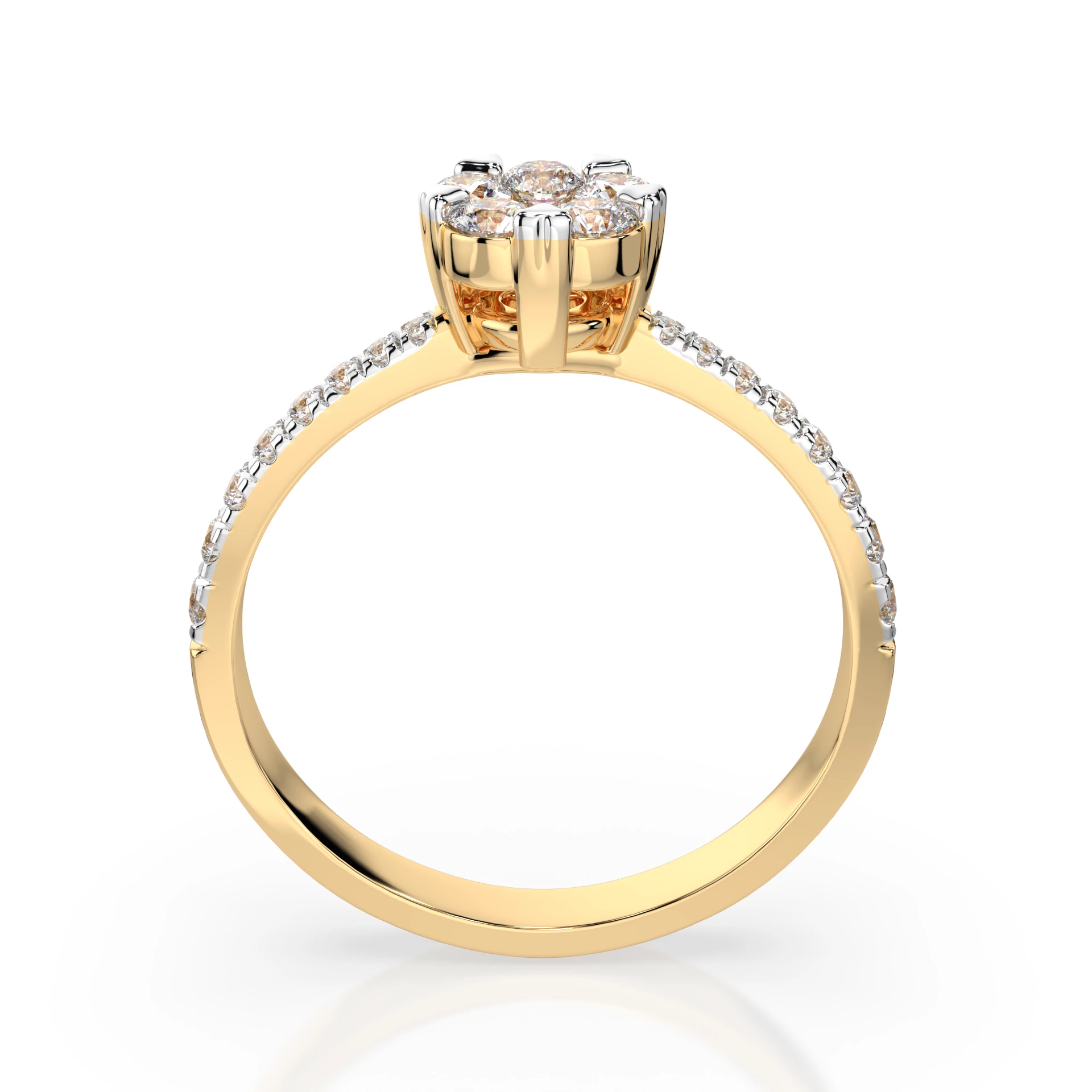 Bague Les Astres Éternels Illusion ronde 0,1 ct — vue 5