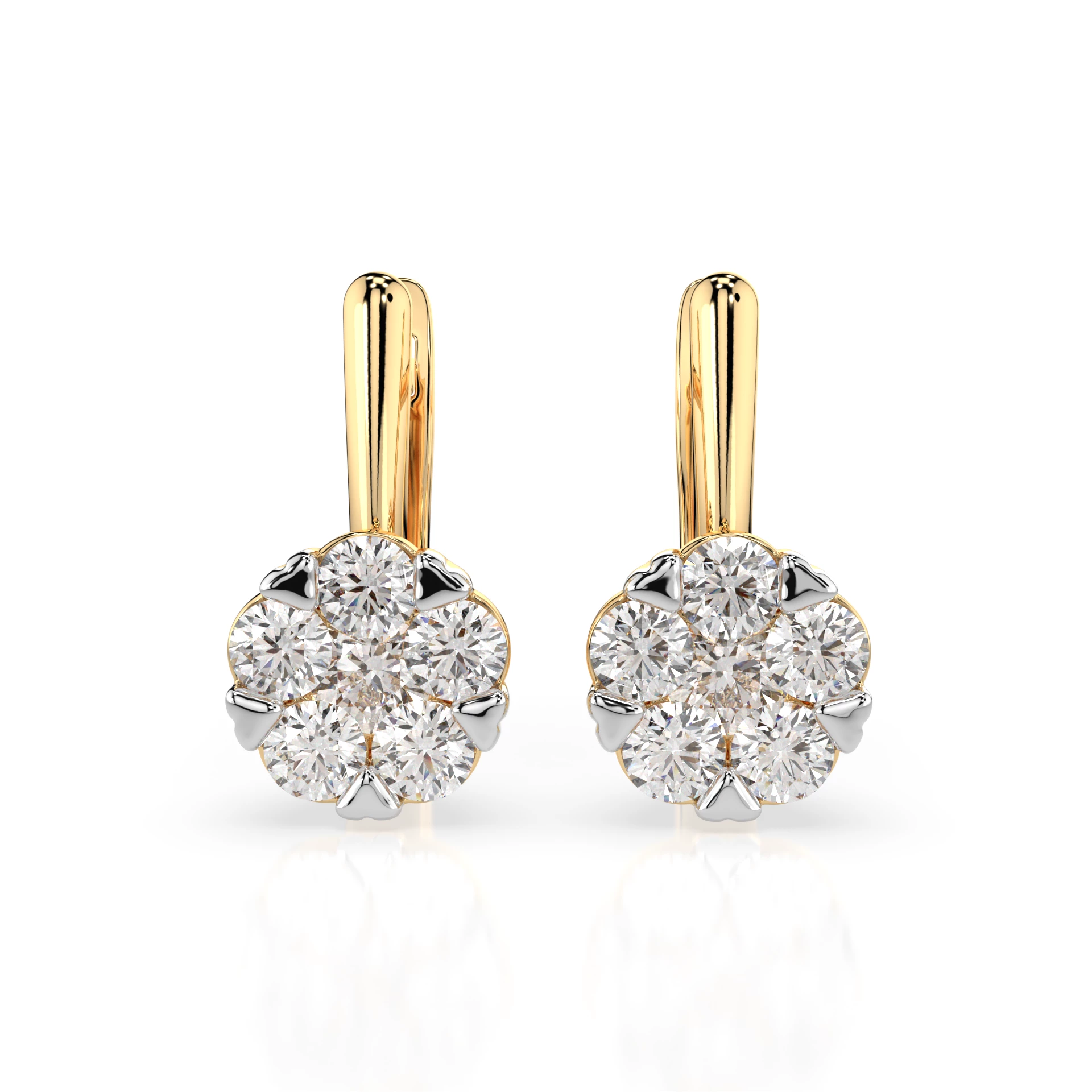 Boucles d'oreilles Éclat Infini Illusion ronde 0,3 ct — vue 4