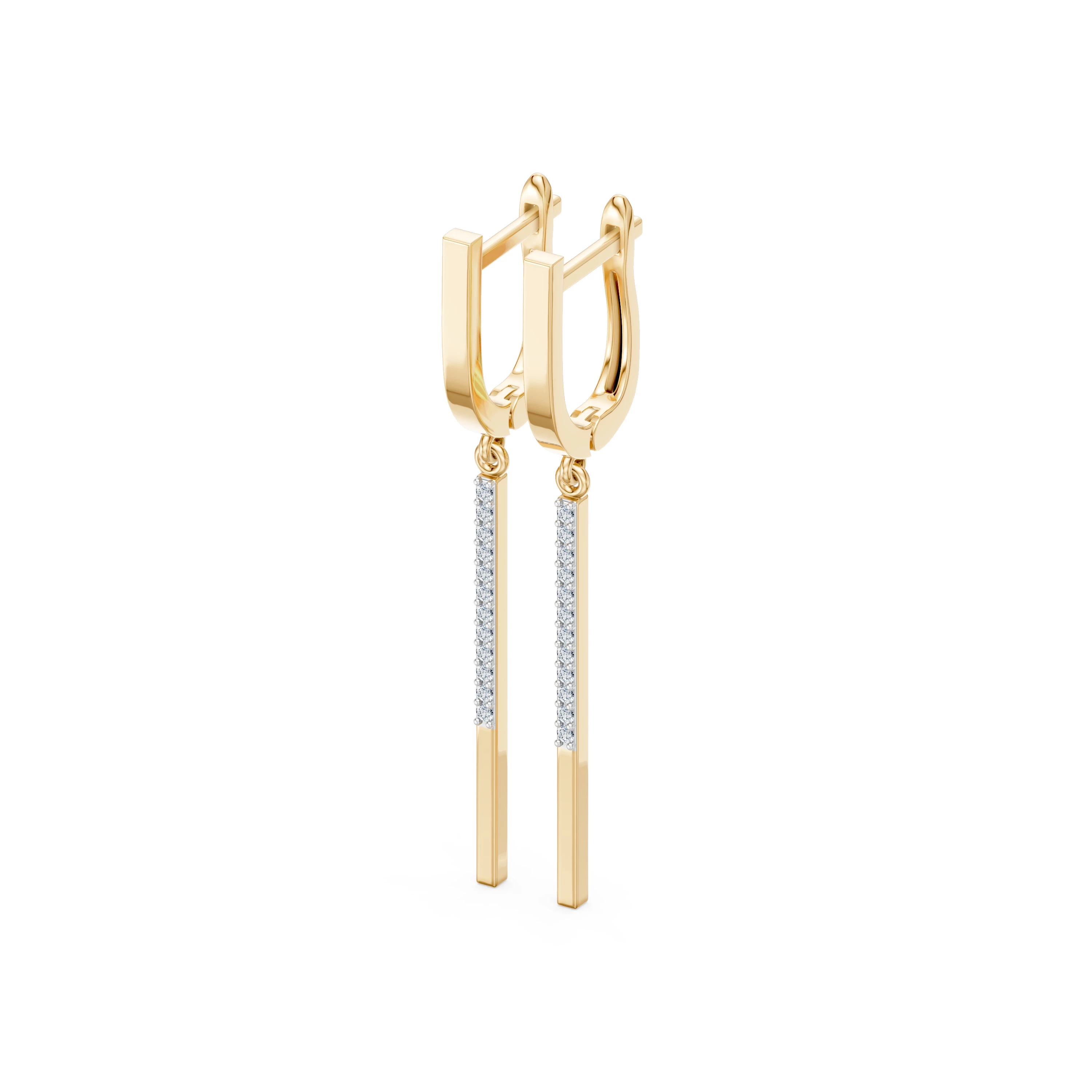 Boucles d'oreilles Magnificence Précieuse Minimalisme 0,01 ct — vue 6