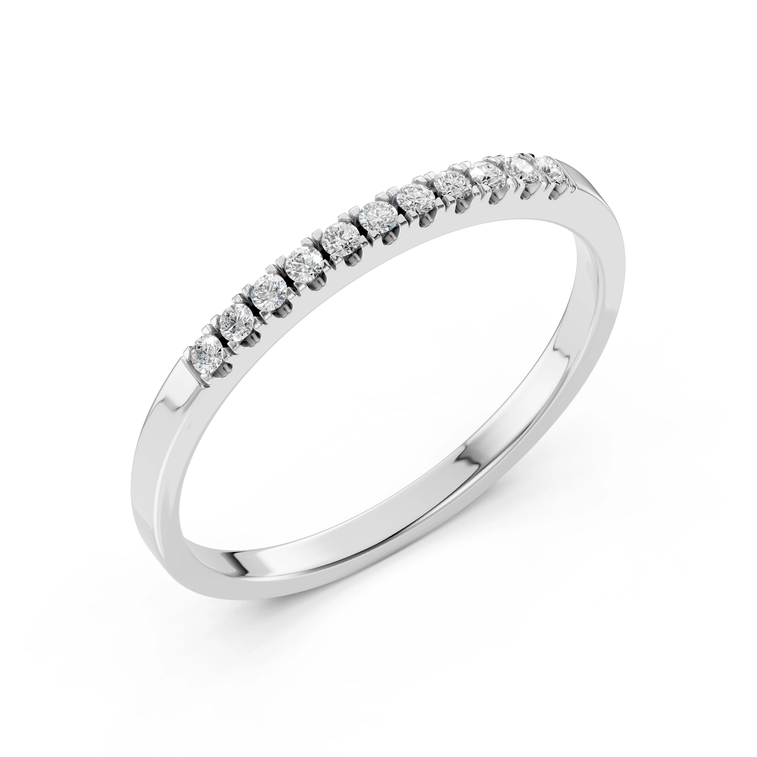 Bague Lien Divin Éternité ronde 0,11 ct — vue 1