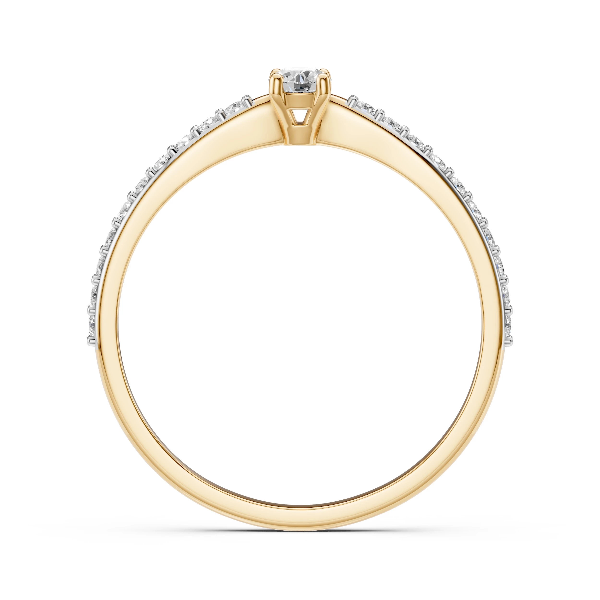 Bague Charme Éblouissant Solitaire Éternité ronde 0,1 ct · 3,0 mm — vue 5