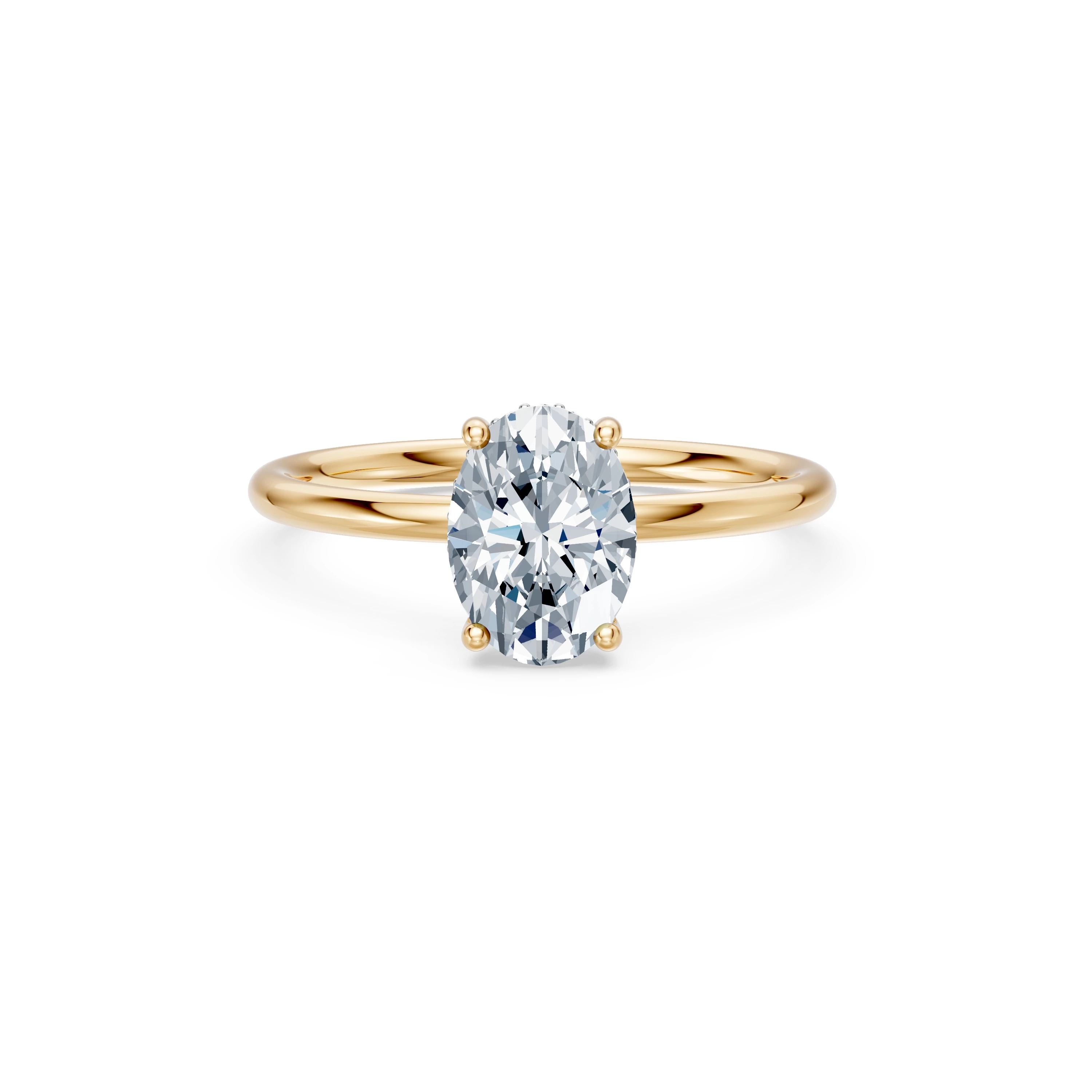 Bague Chef-d'Œuvre Précieux Solitaire ovale 1,5 ct · 1,5 mm — vue 6