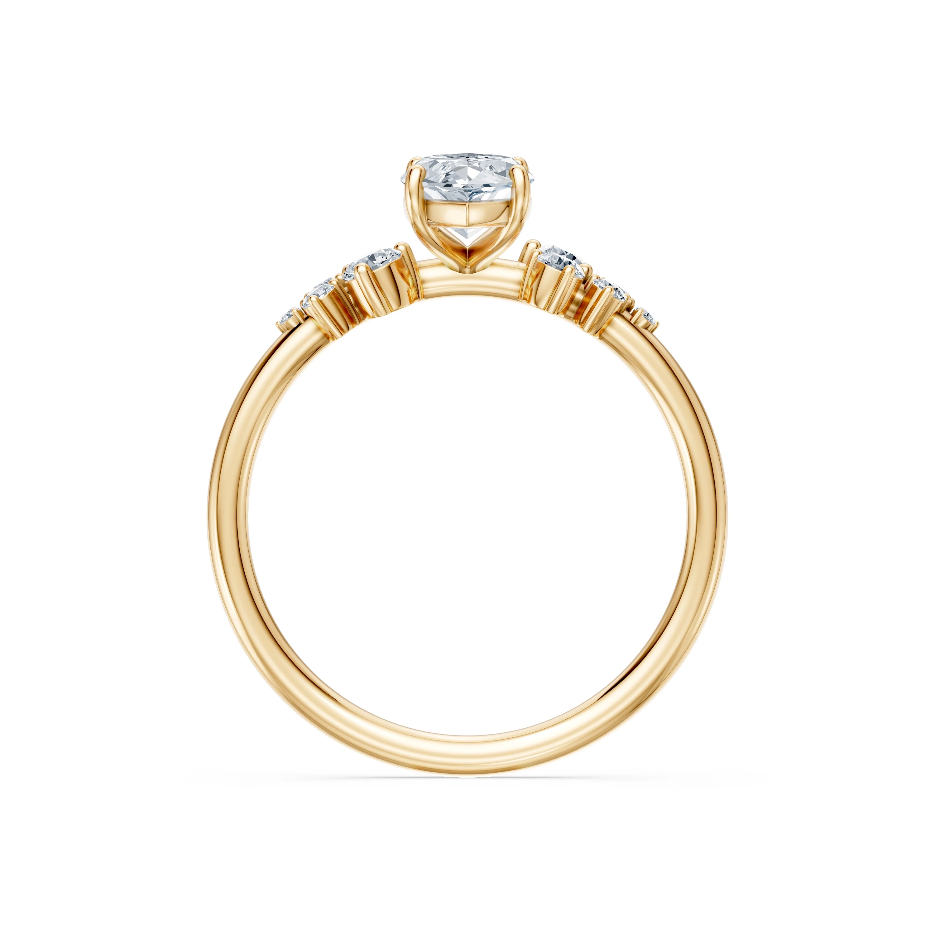 Bague Harmonie Sacrée Solitaire Éternité marquise 1 ct — vue 5