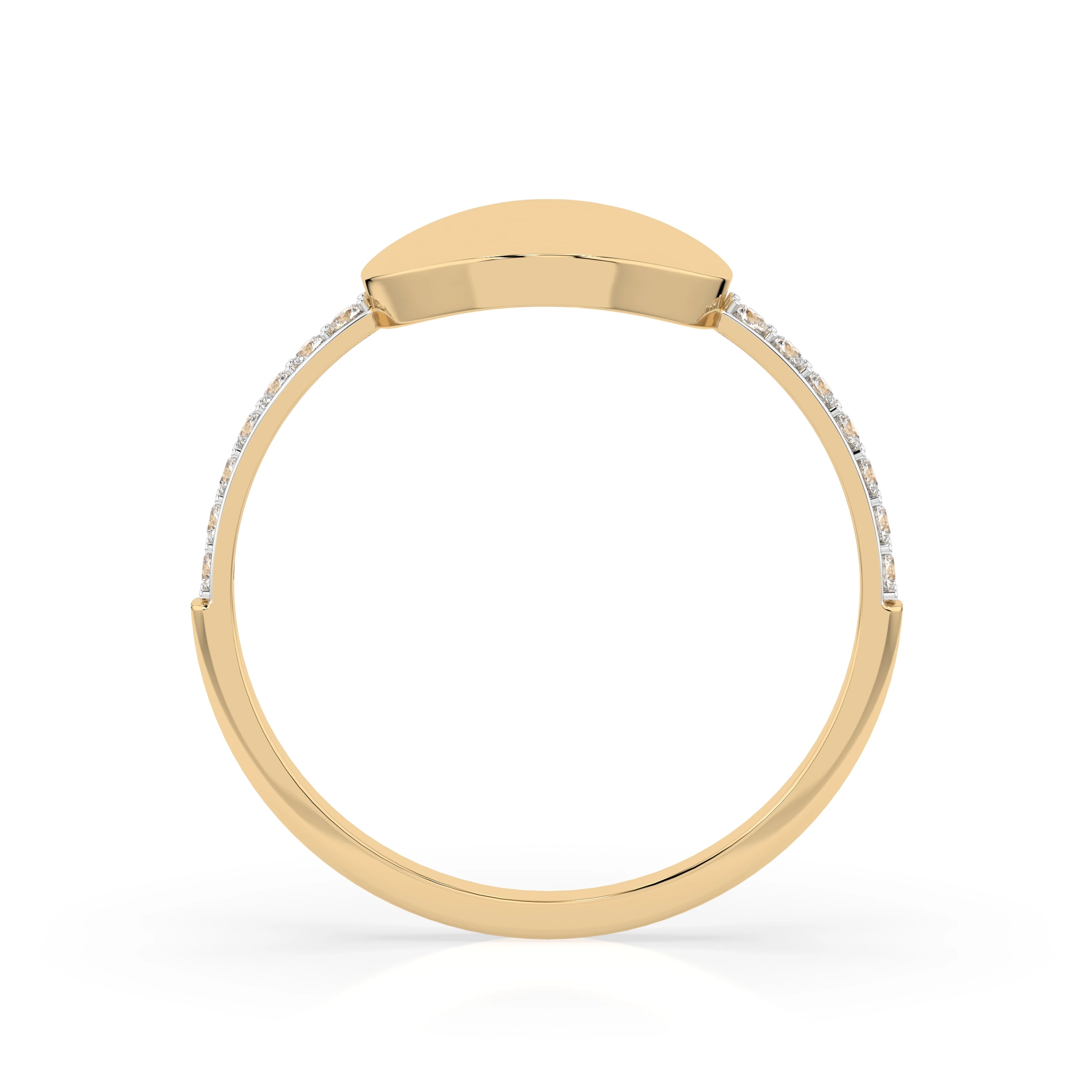 Bague Velours Noir Minimalisme ronde 0,14 ct — vue 5