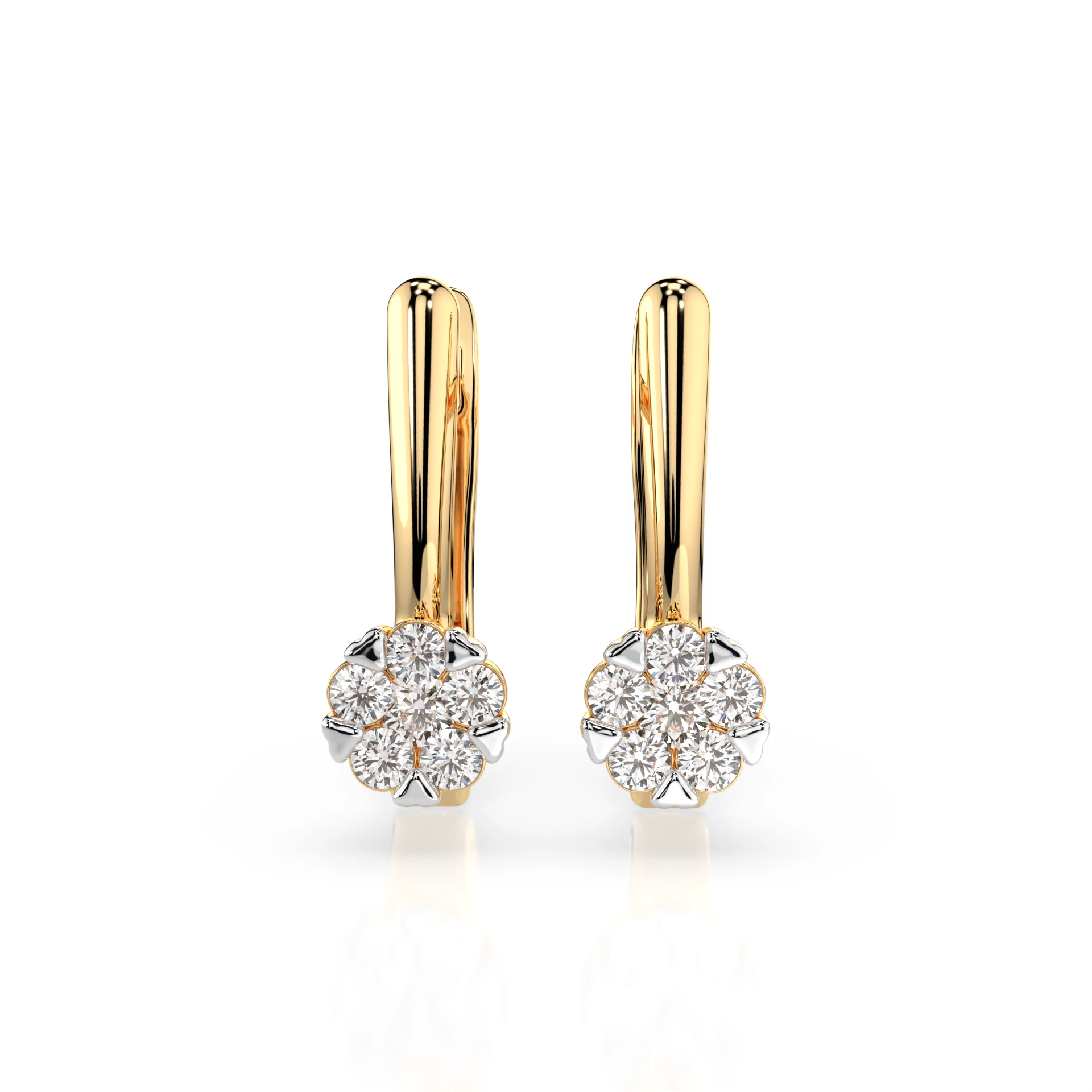 Boucles d'oreilles Galaxie Sublime Illusion ronde 0,06 ct — vue 4